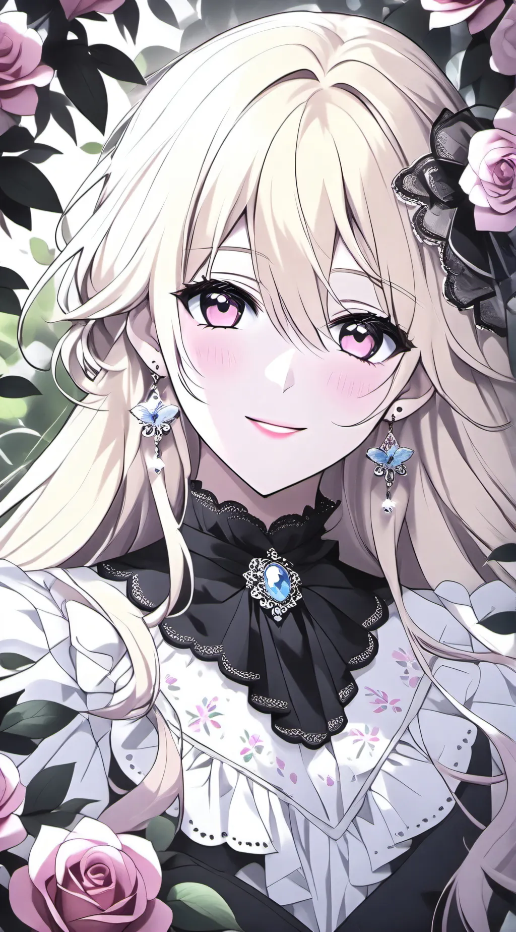 ai character: Rose background