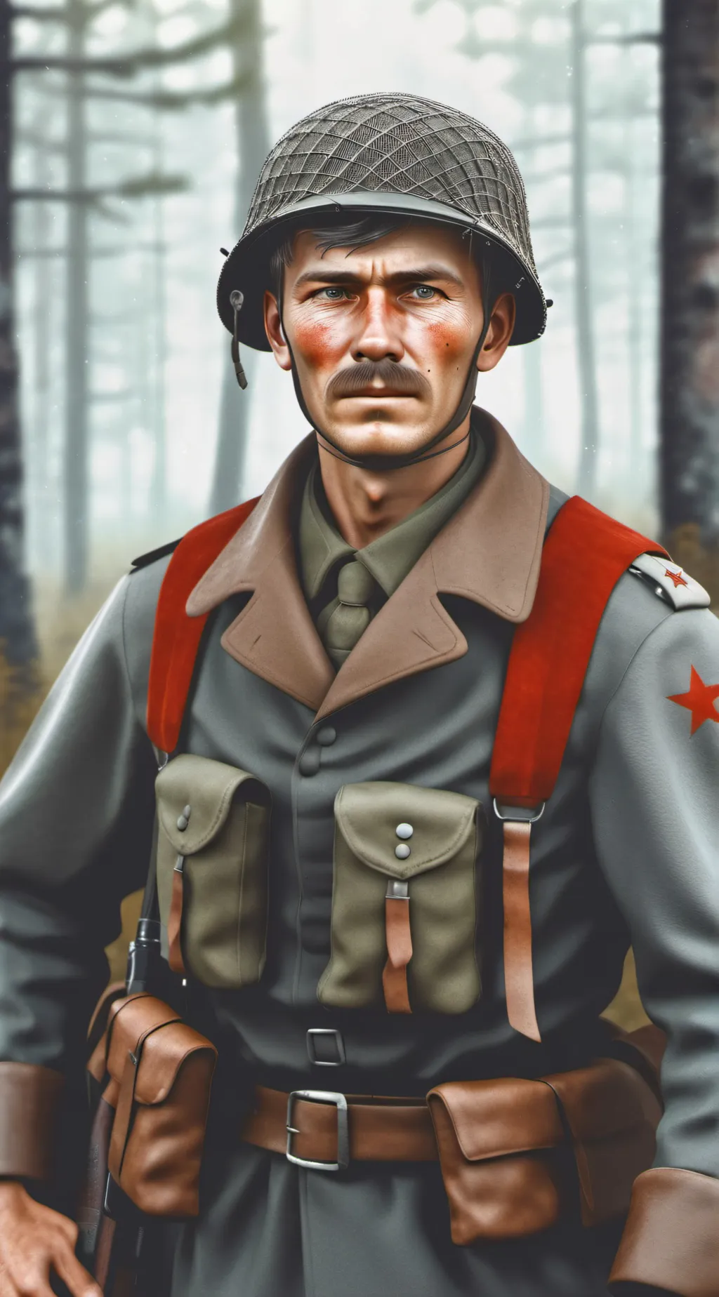 ai character: Ivan ww2  background