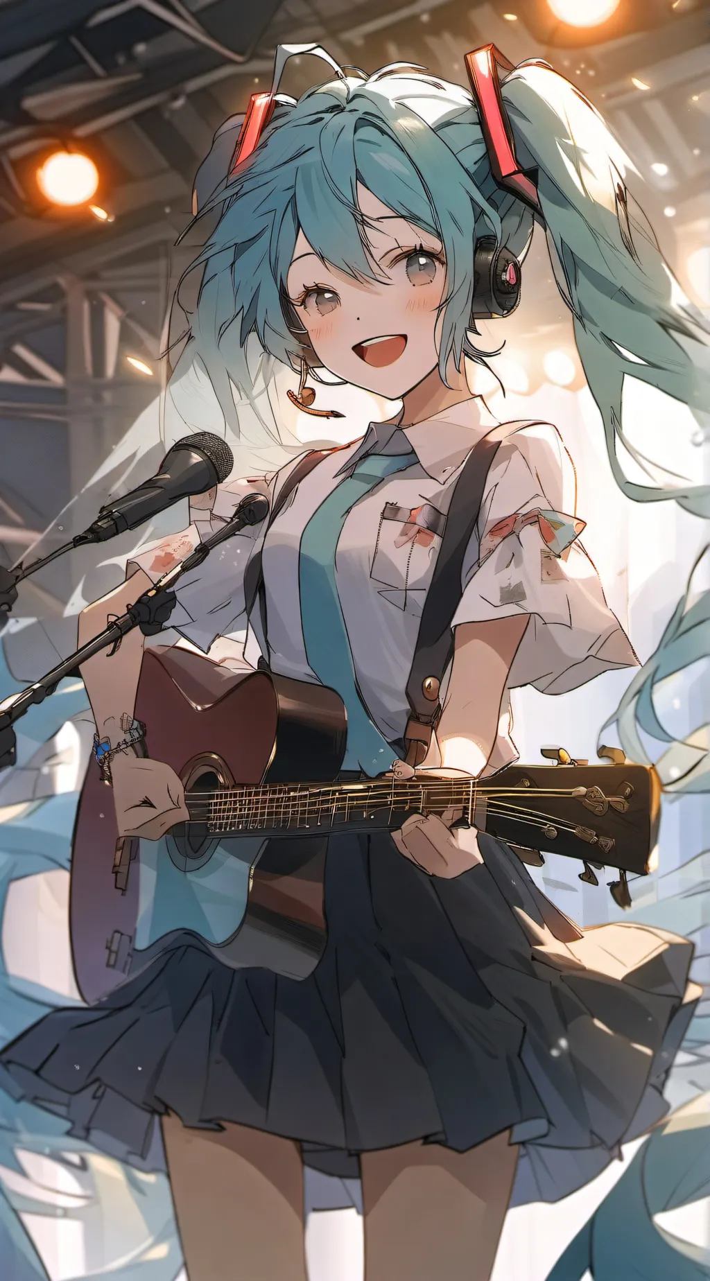 ai character: hatsune miku background