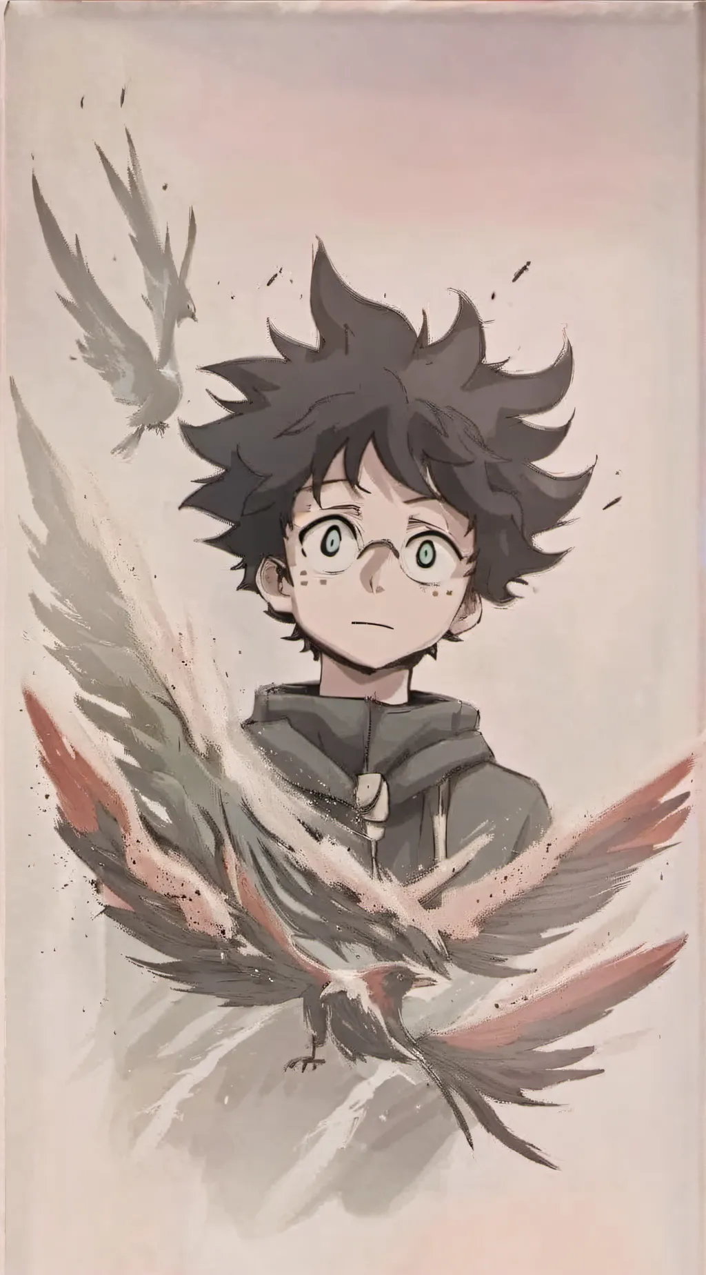 ai character: bkdk kid💚🧡💚🧡 background