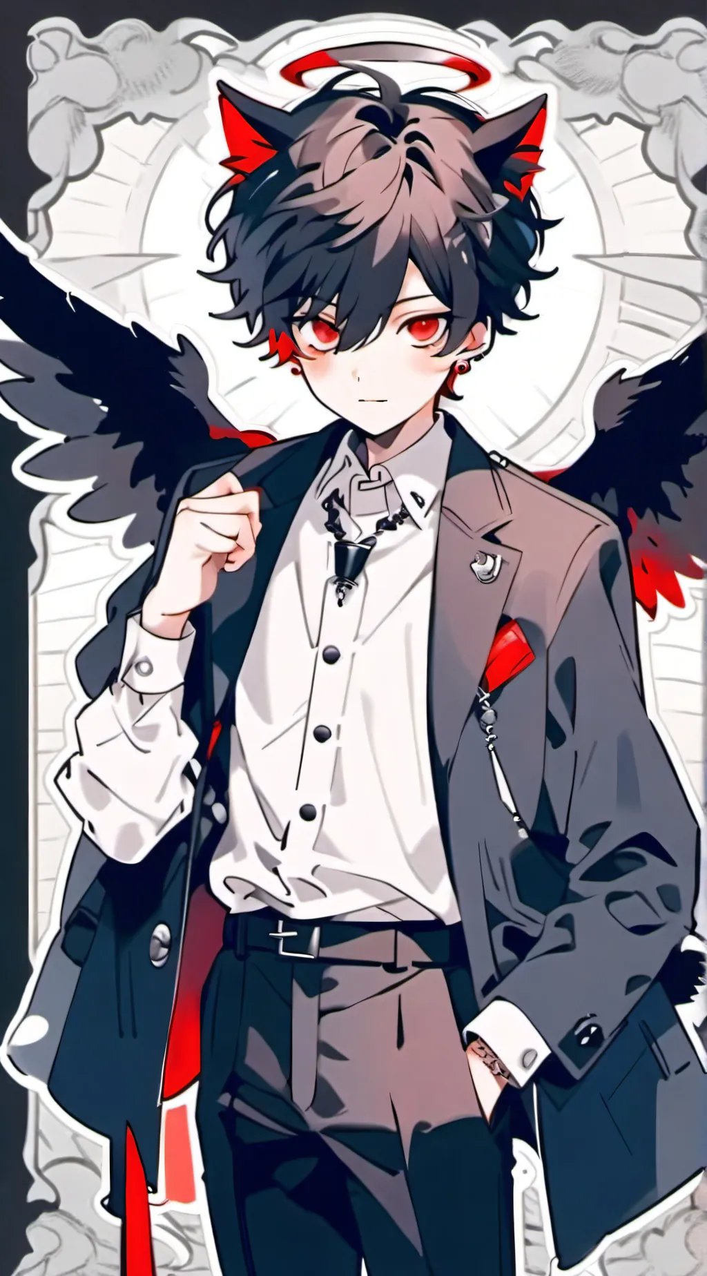 ai character: Parker_Cat background