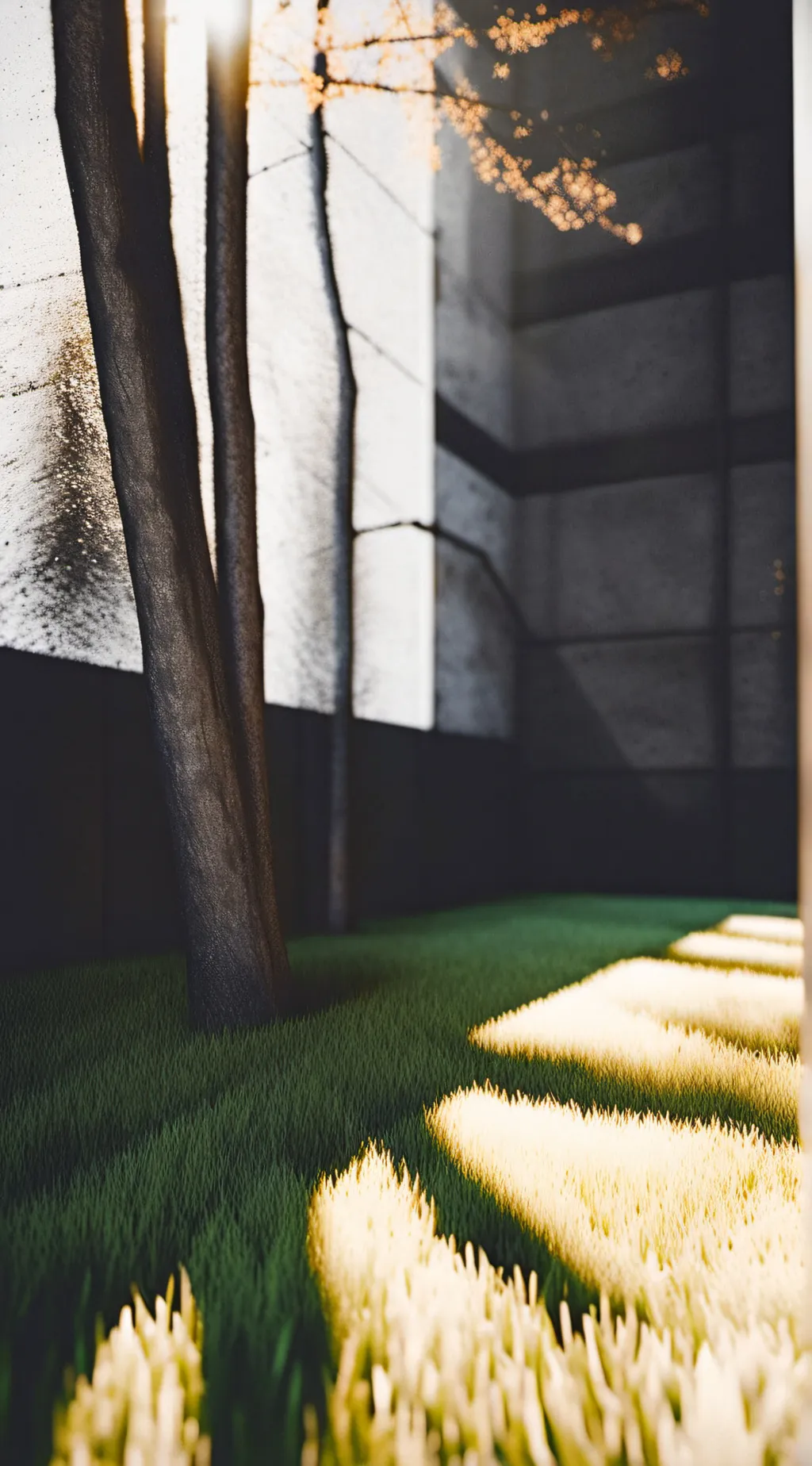 ai character: Nice grass background