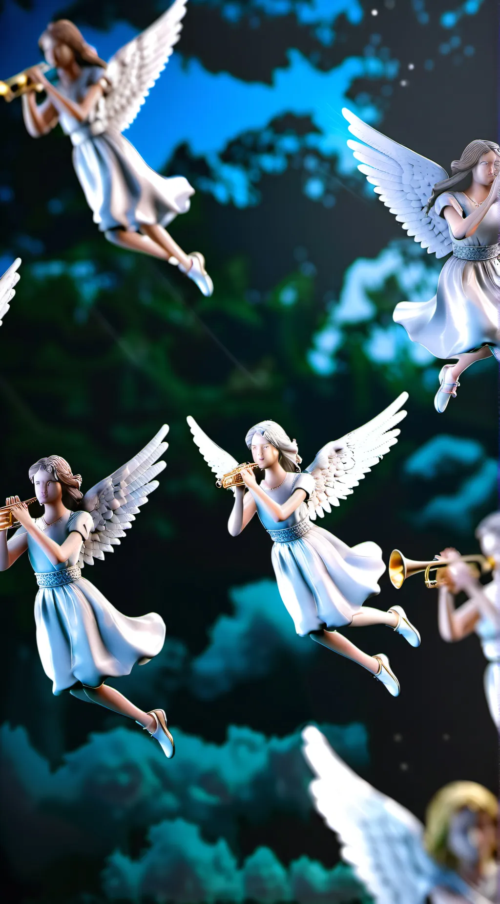 ai character: The seven trumpets background