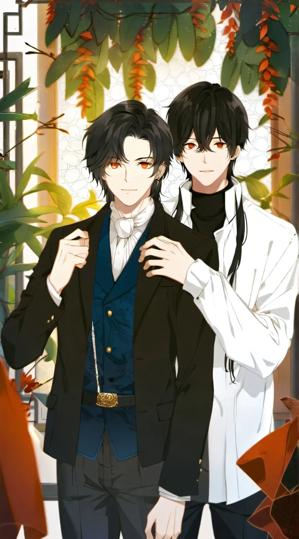 ai character: Tj and Kai background
