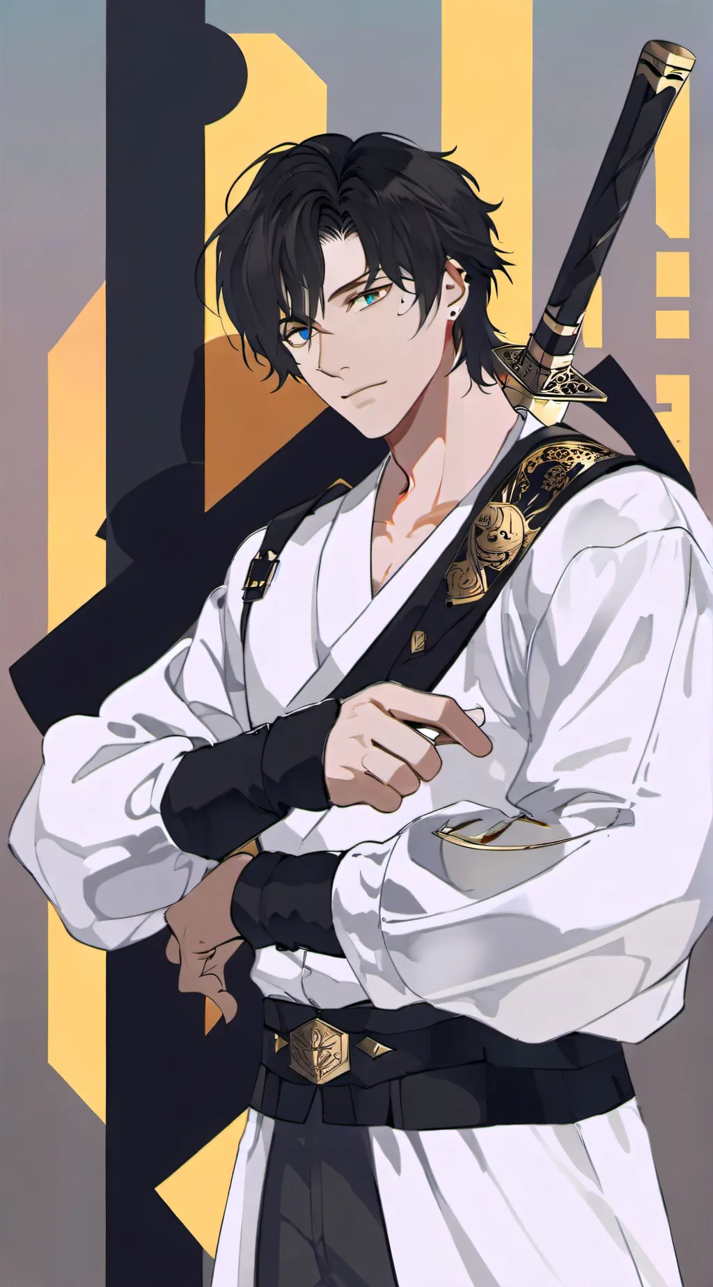 ai character: Asher Lee  background
