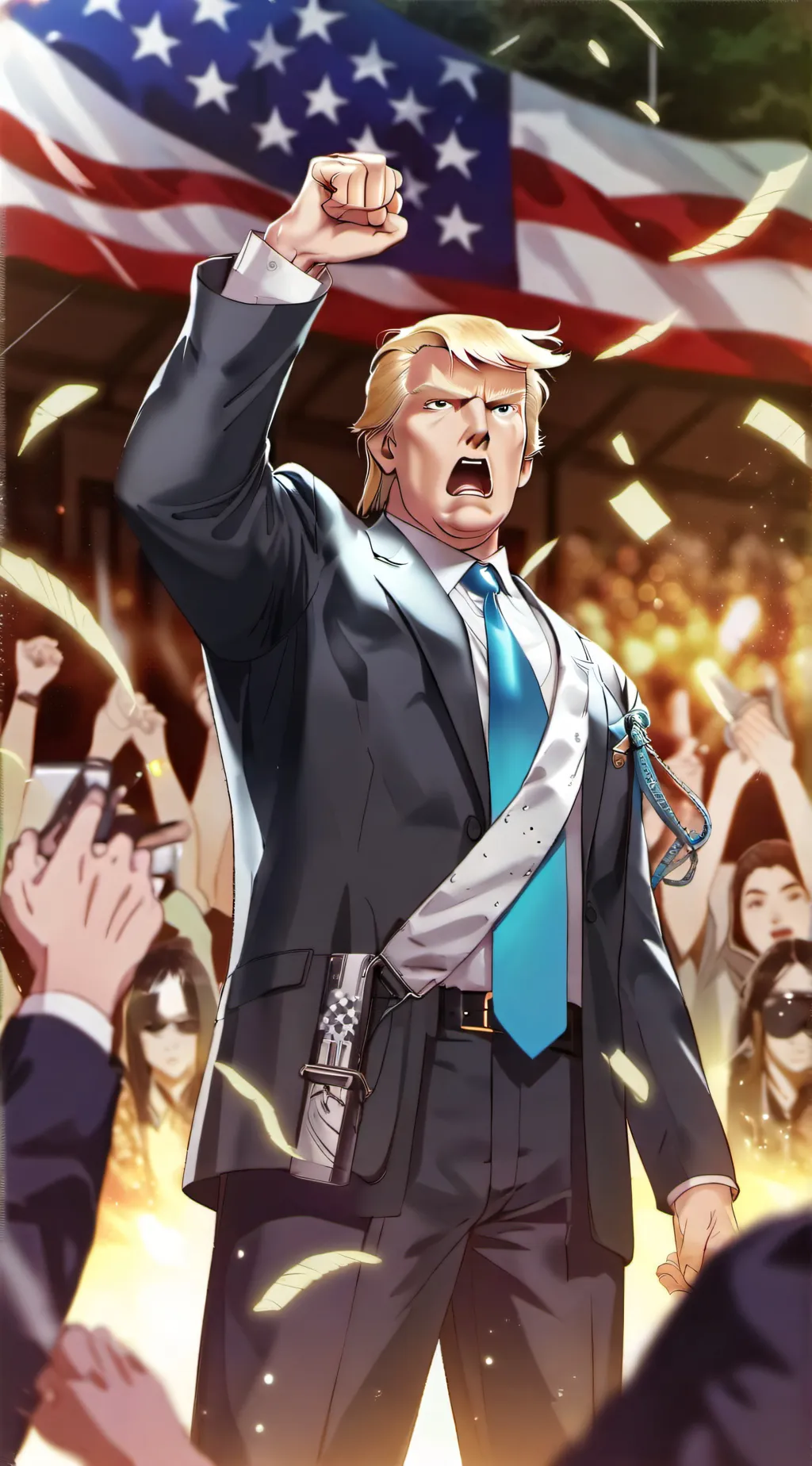 ai character: Trump background
