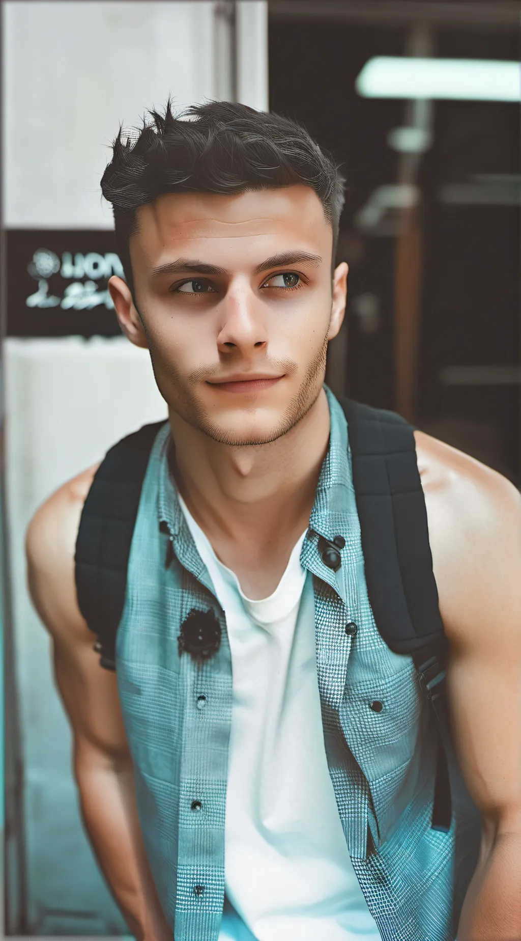 ai character: Zach  background