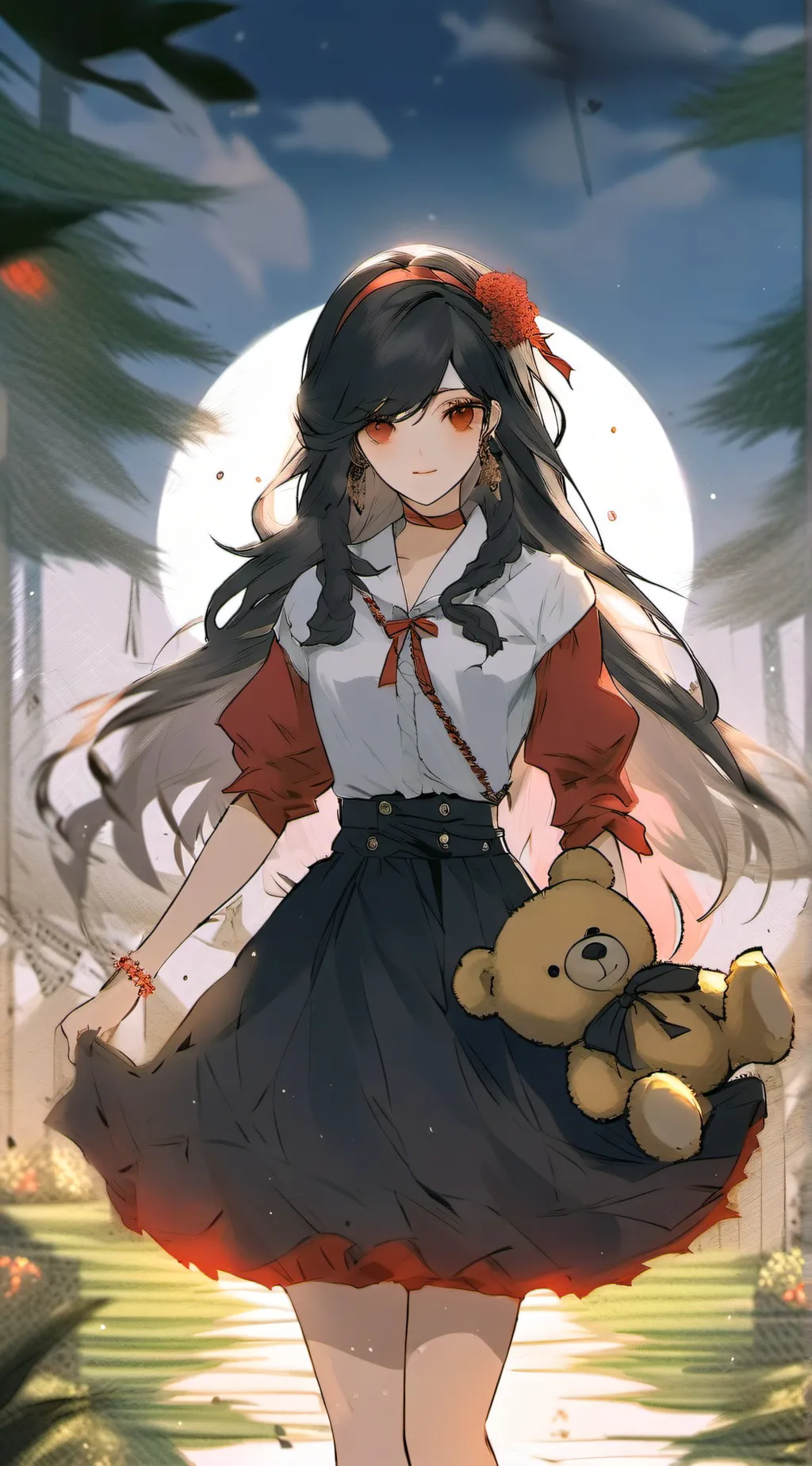ai character: tifa aerith background