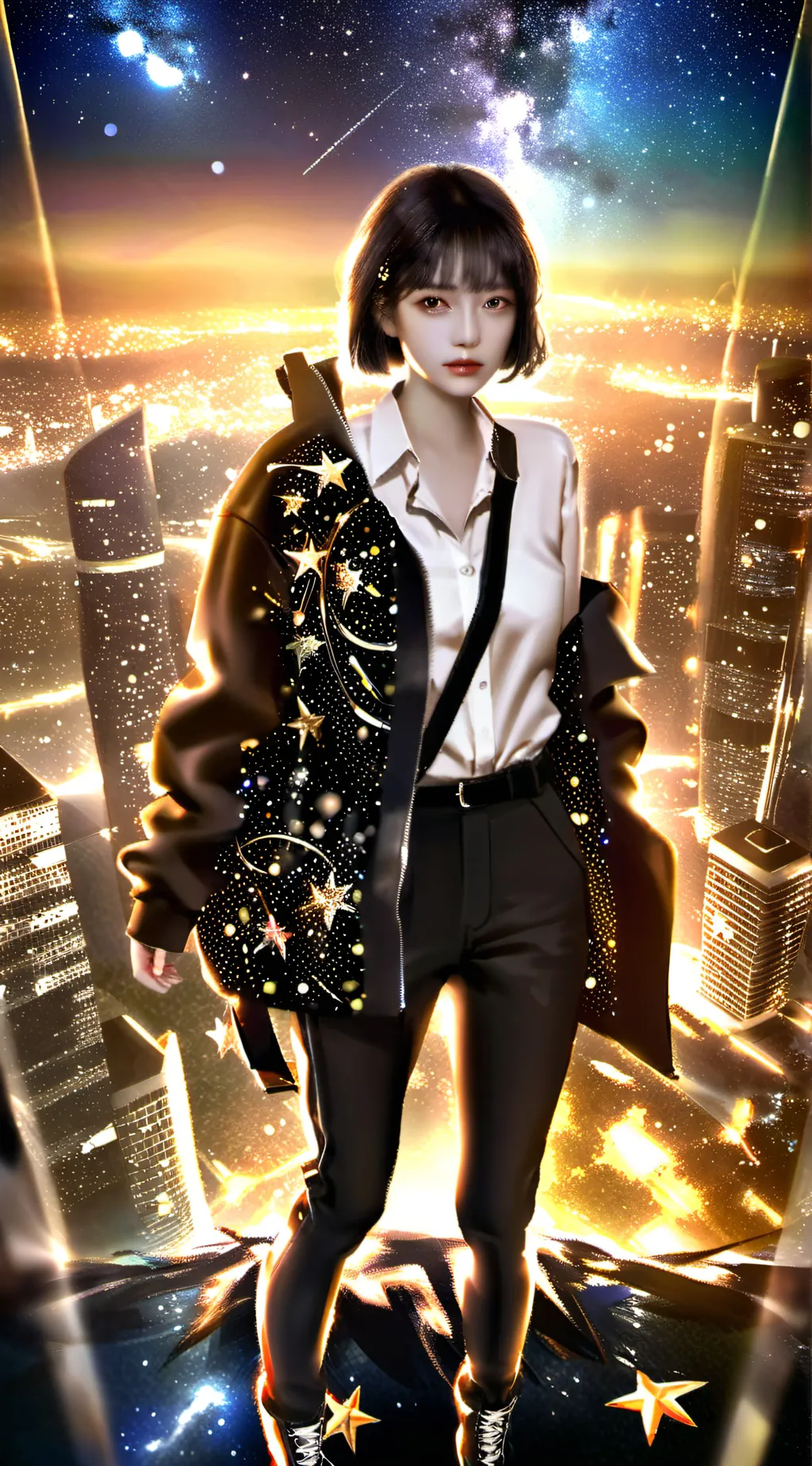 ai character: The boys Xmas background