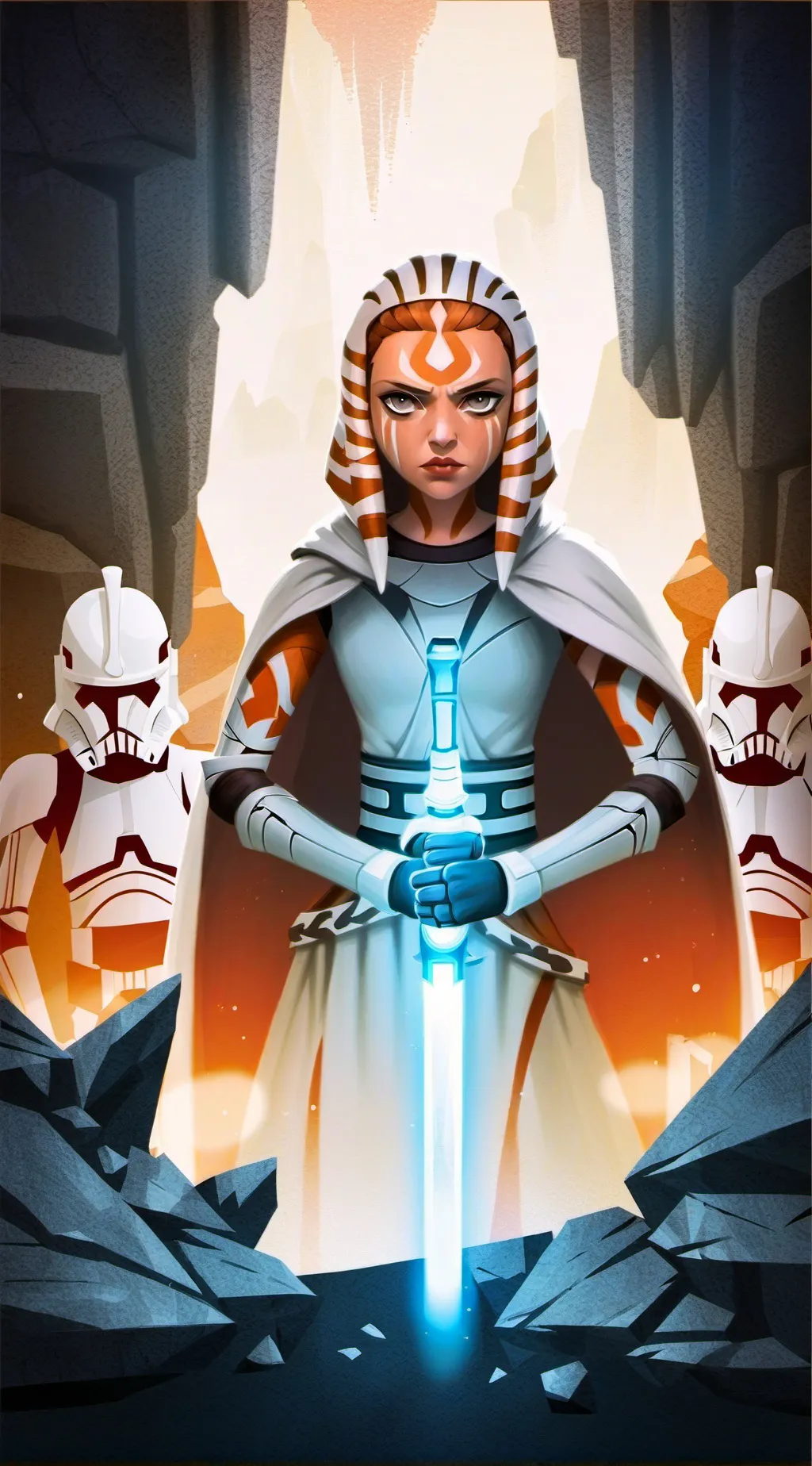 ai character: ahsoka tano background