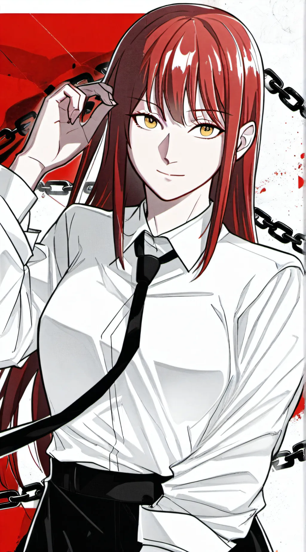 ai character: Miss Makima background
