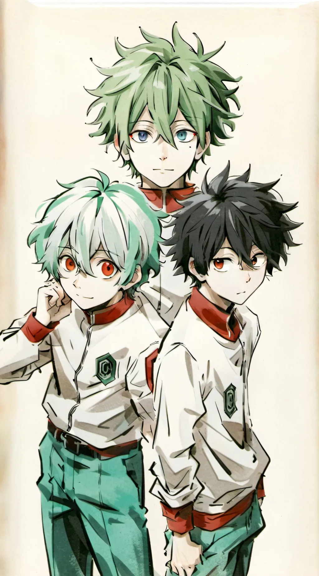 ai character: TodoBakuDeku background