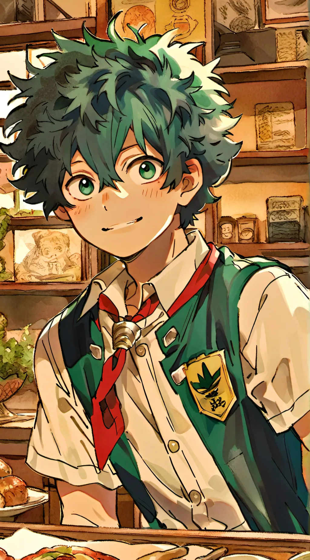 ai character: Mha ep,12-13 background