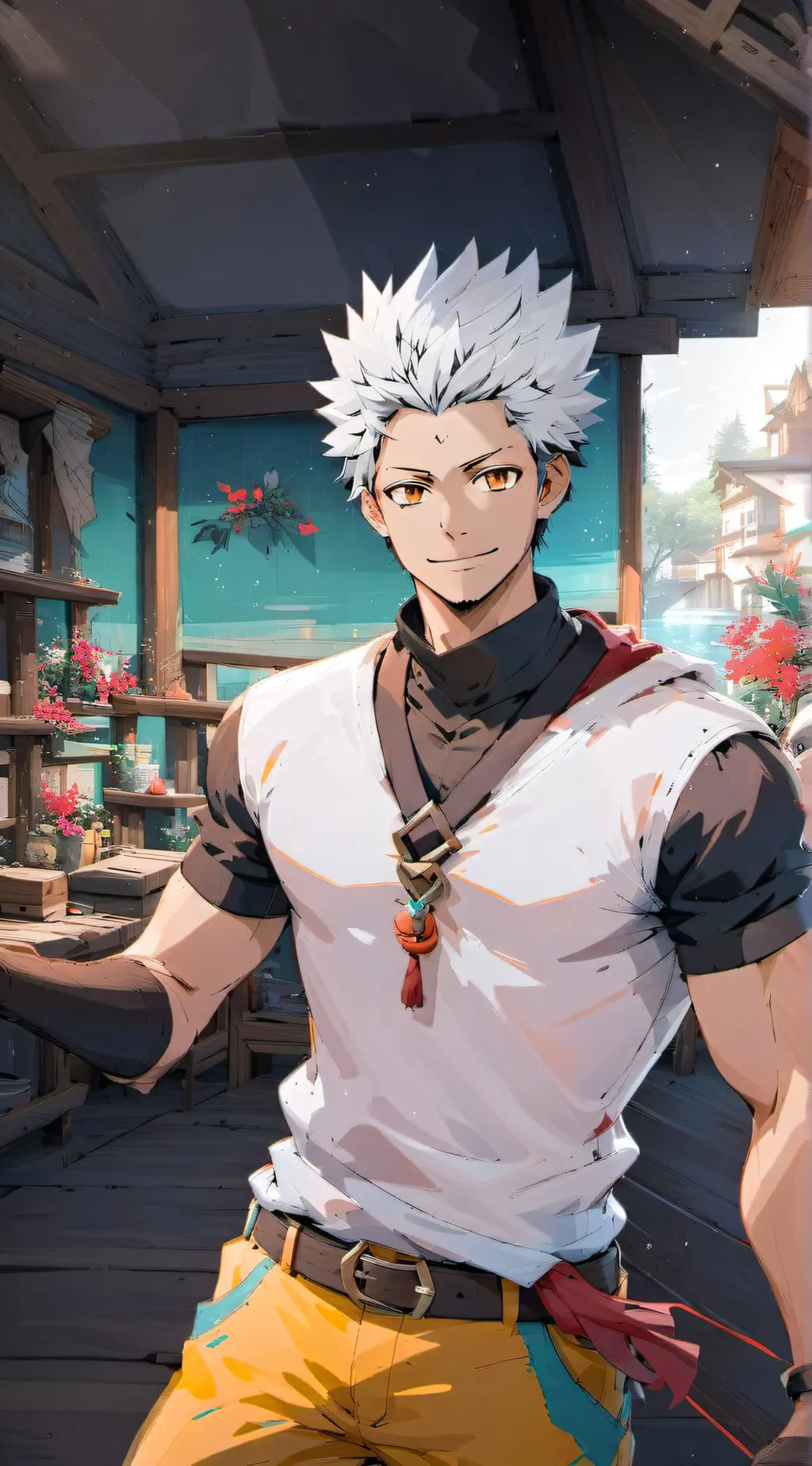 ai character: Natsuo todoroki  background