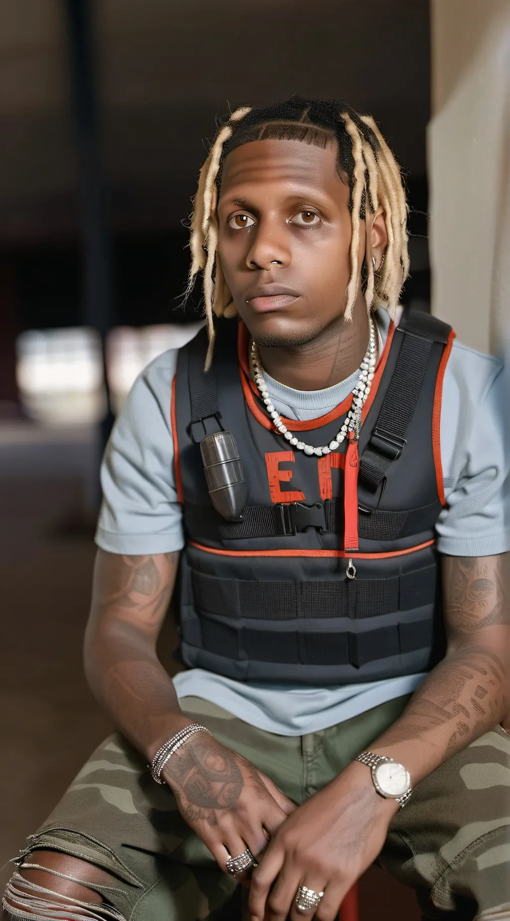 ai character: lil durk  background