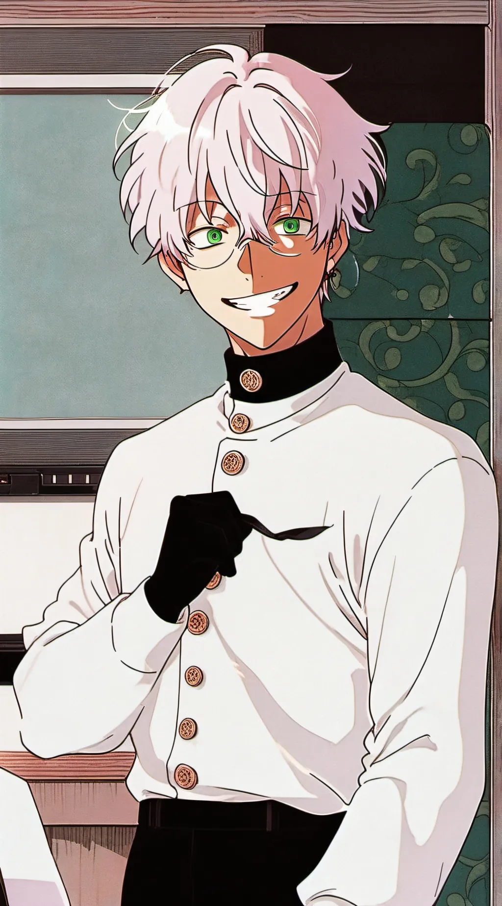 ai character: Crazy gojo background