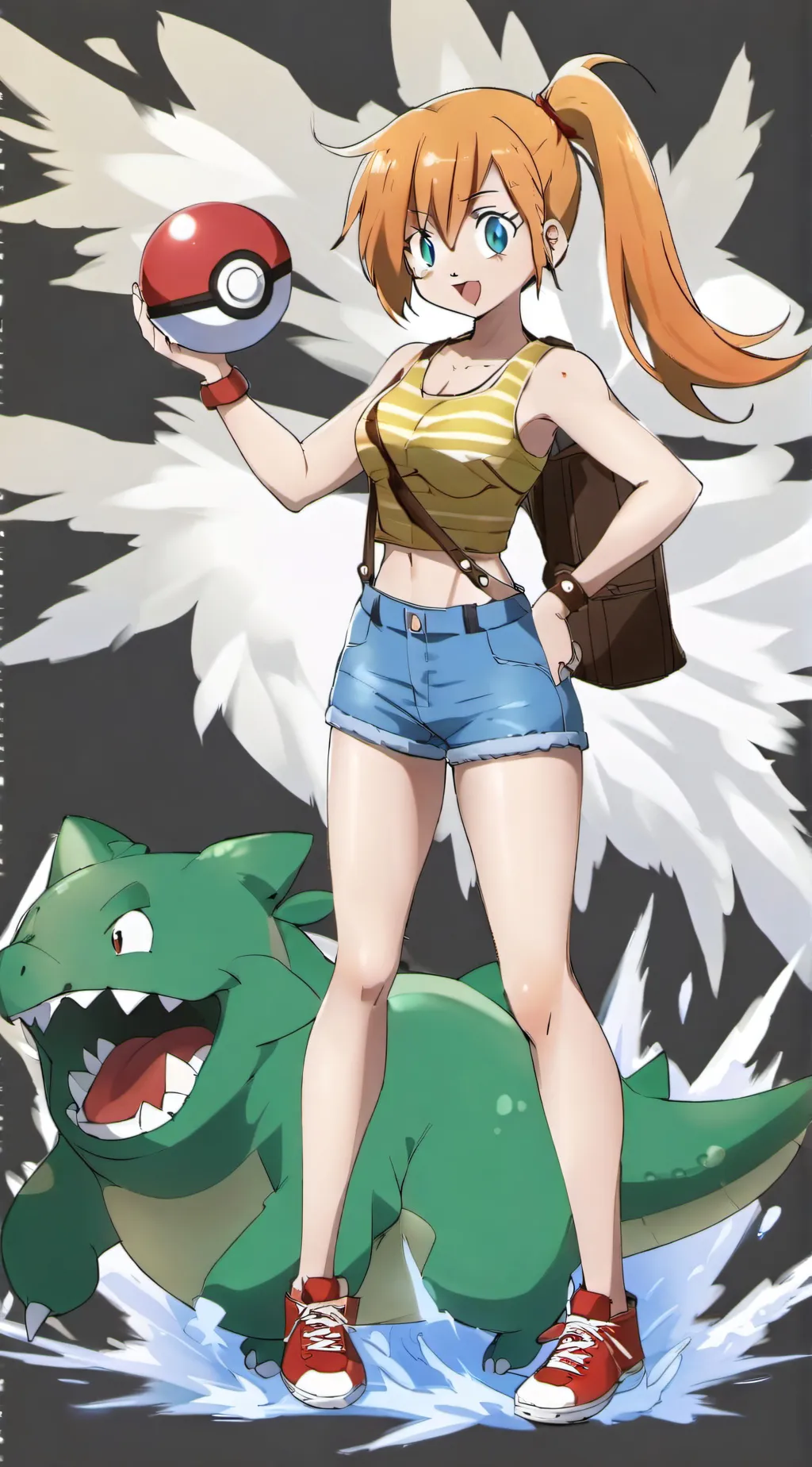 ai character: Misty Waterflower background