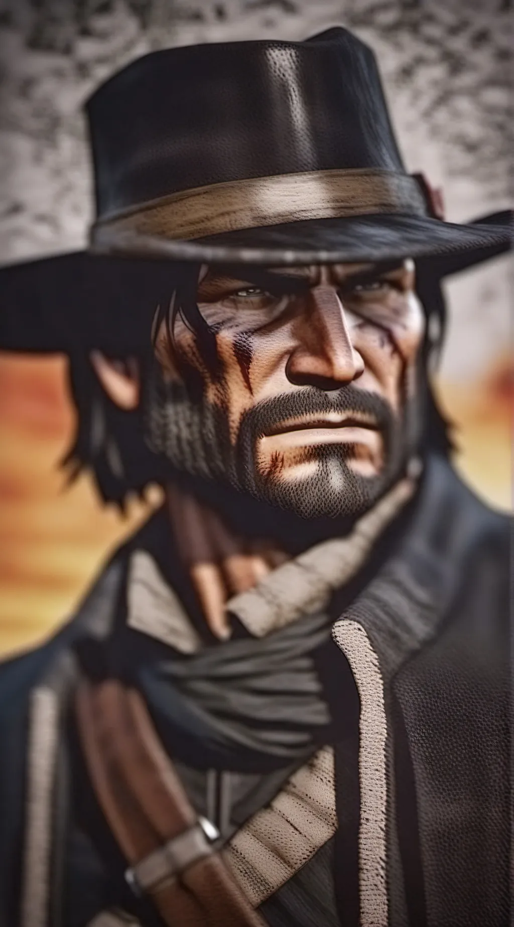 ai character: John Marston  background