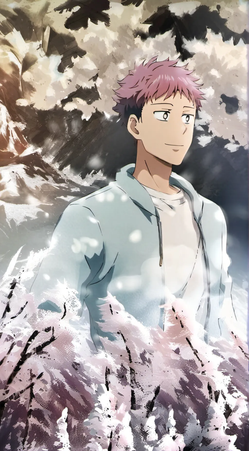 ai character: yuji itadori  background