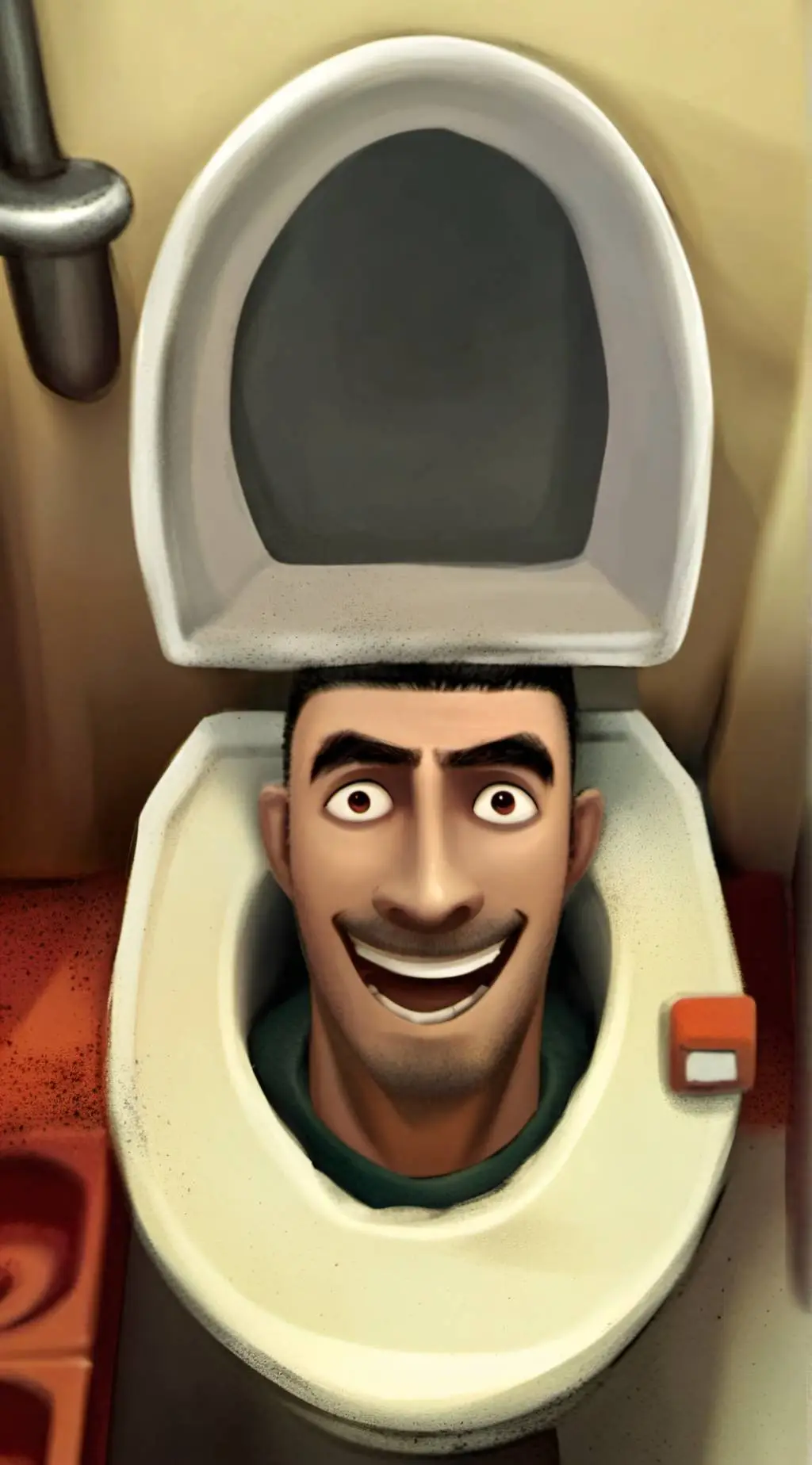 ai character: Skibidi Toilet  background