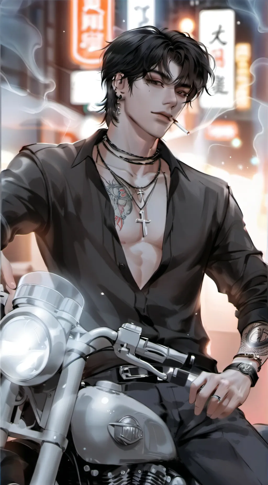 ai character: Abe background