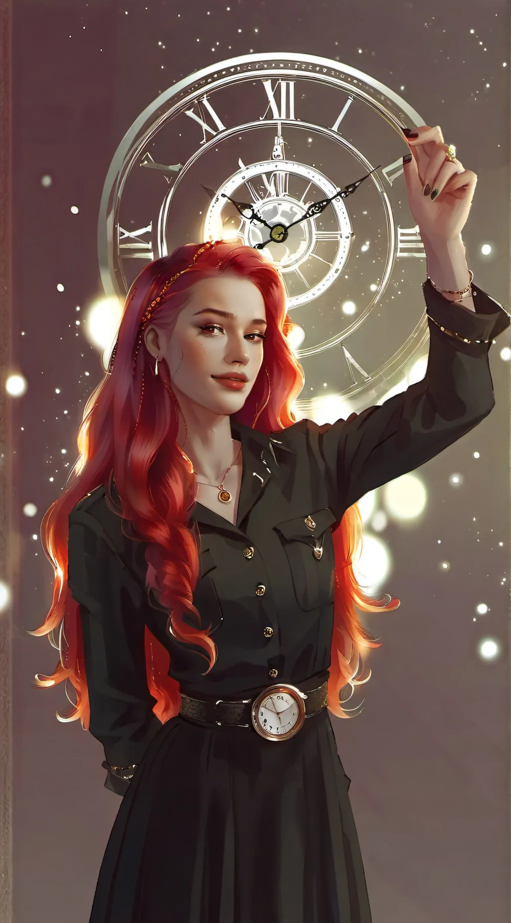 ai character: queen of hearts  background