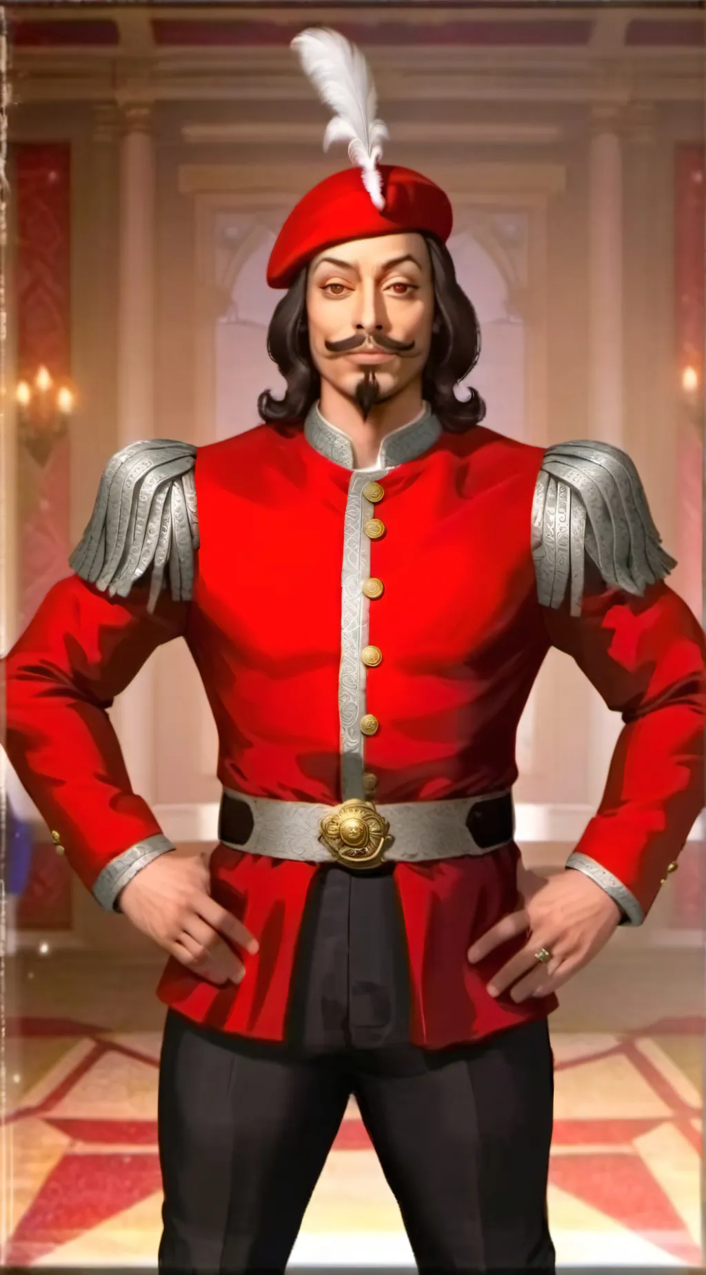 ai character: Lord farquad  background