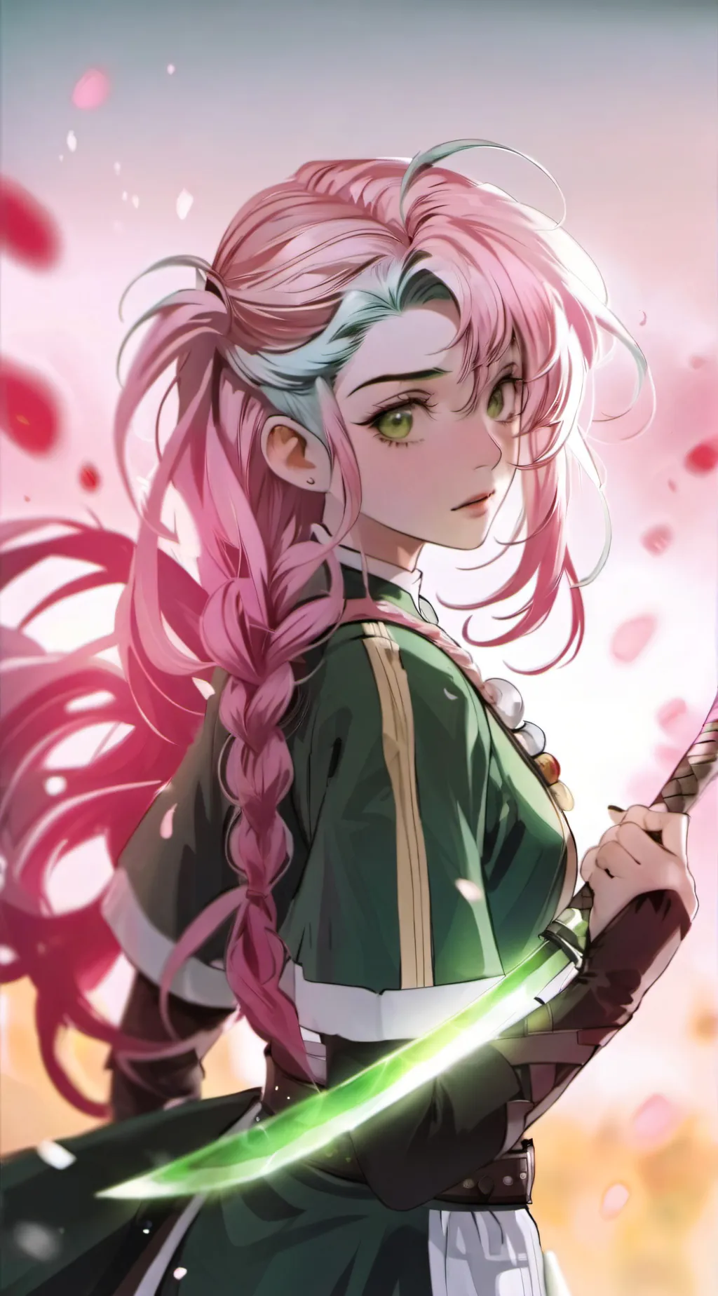 ai character: Mitsuri Kanroji background