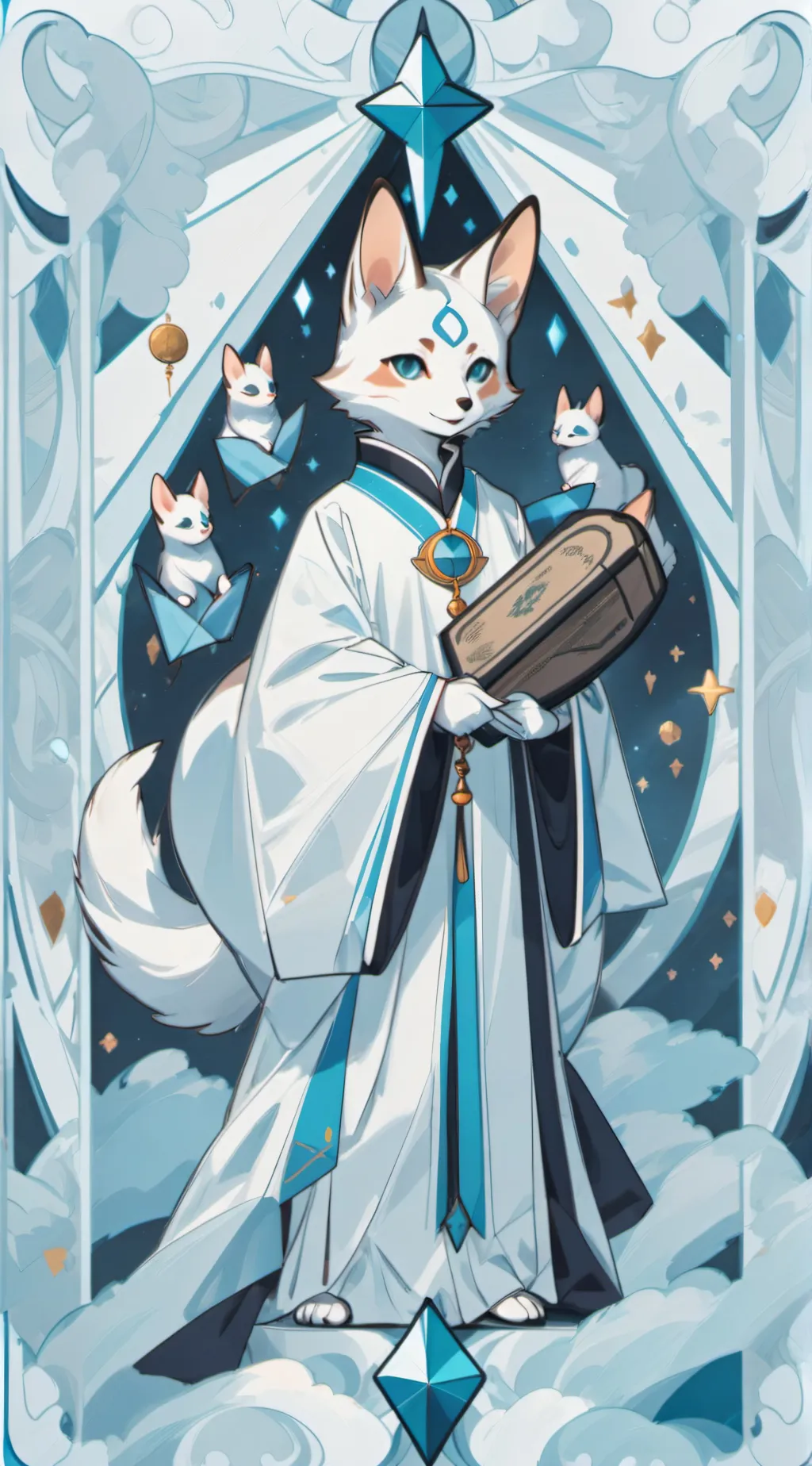 ai character: you ate a kittsune background
