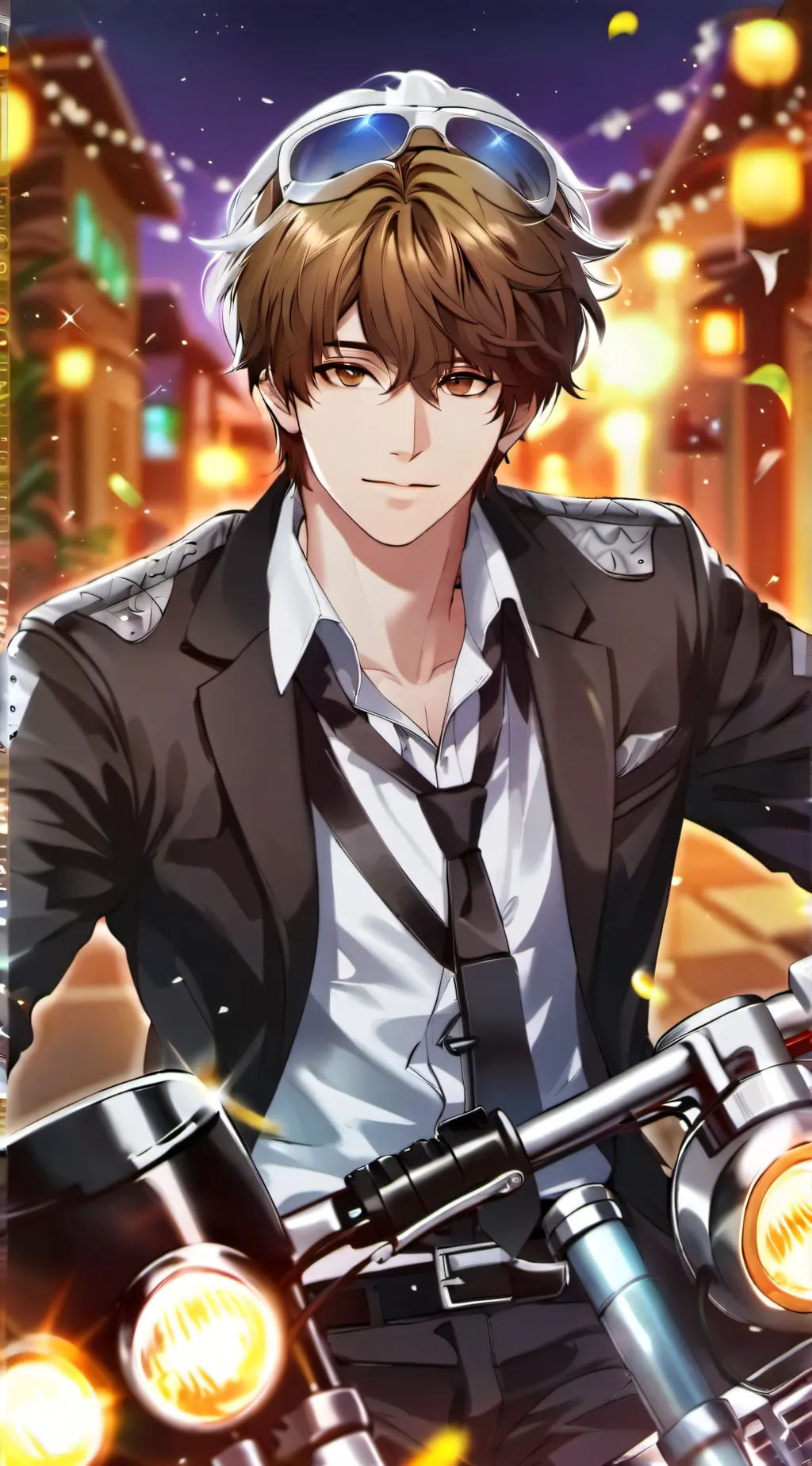 ai character: Biker background