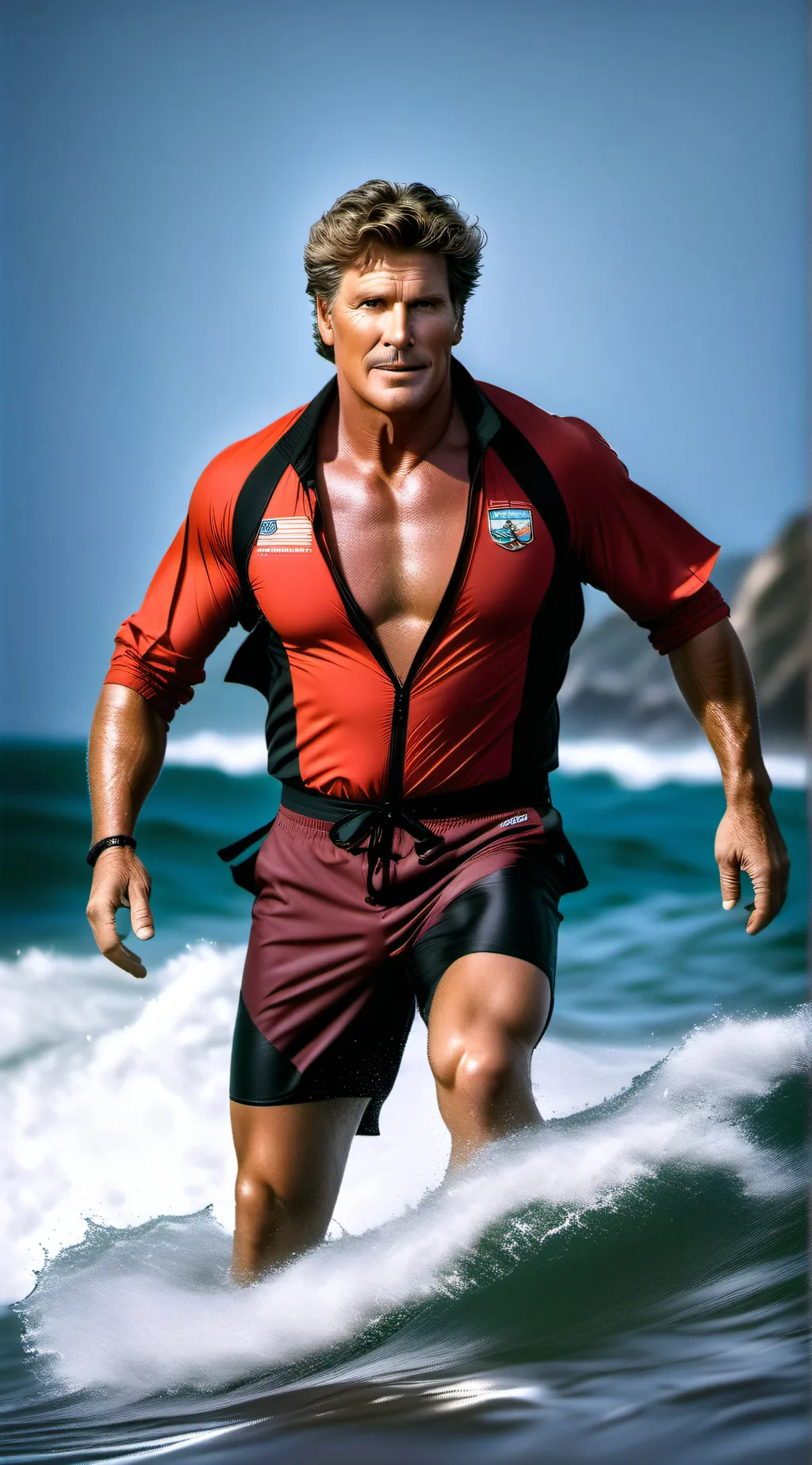 ai character: Mitch Buchannon  background