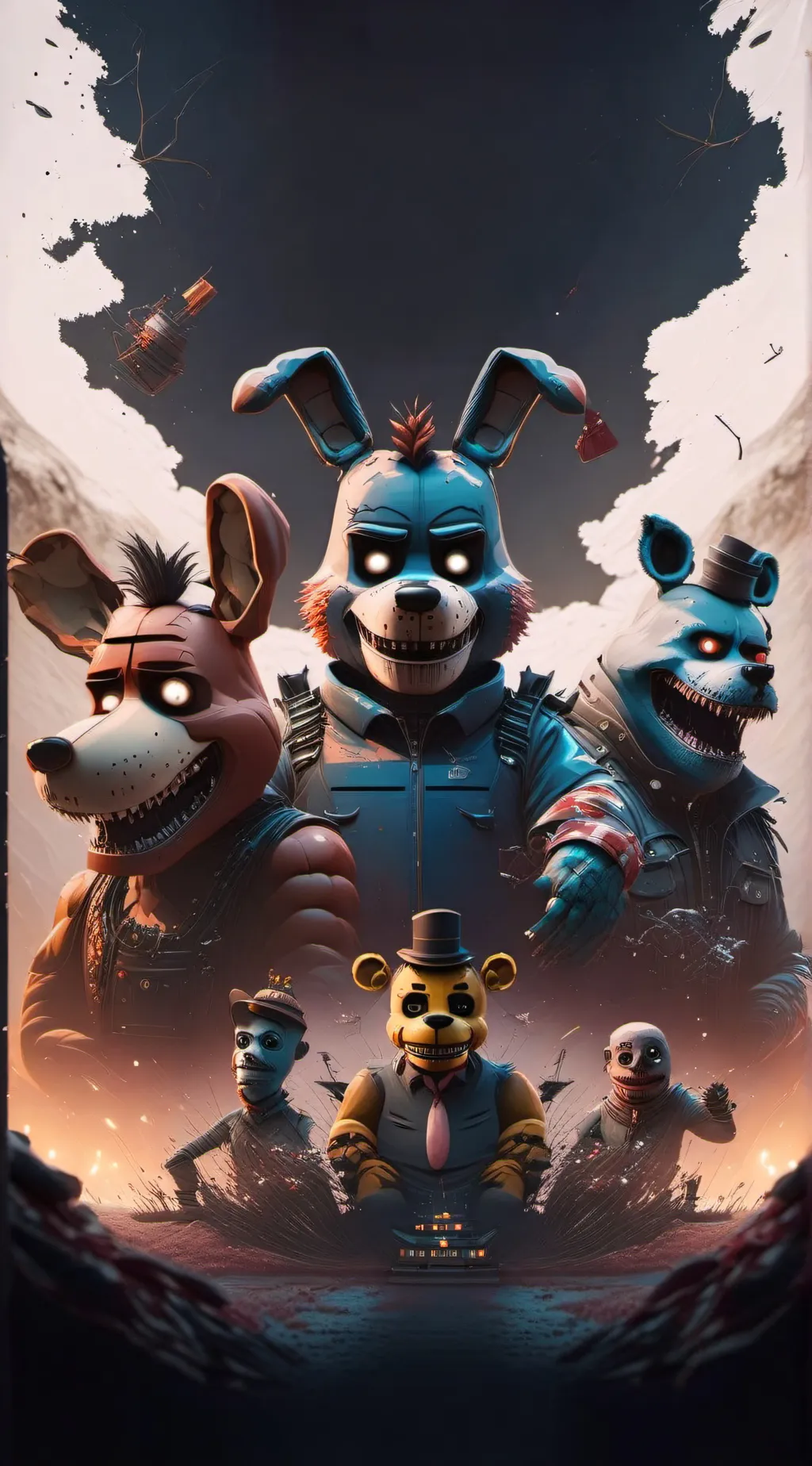 ai character: Fnaf sb background