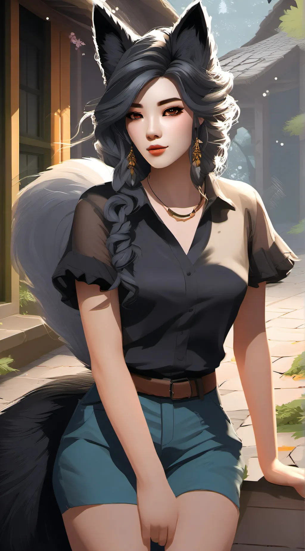 ai character: Marshmallow puppy background