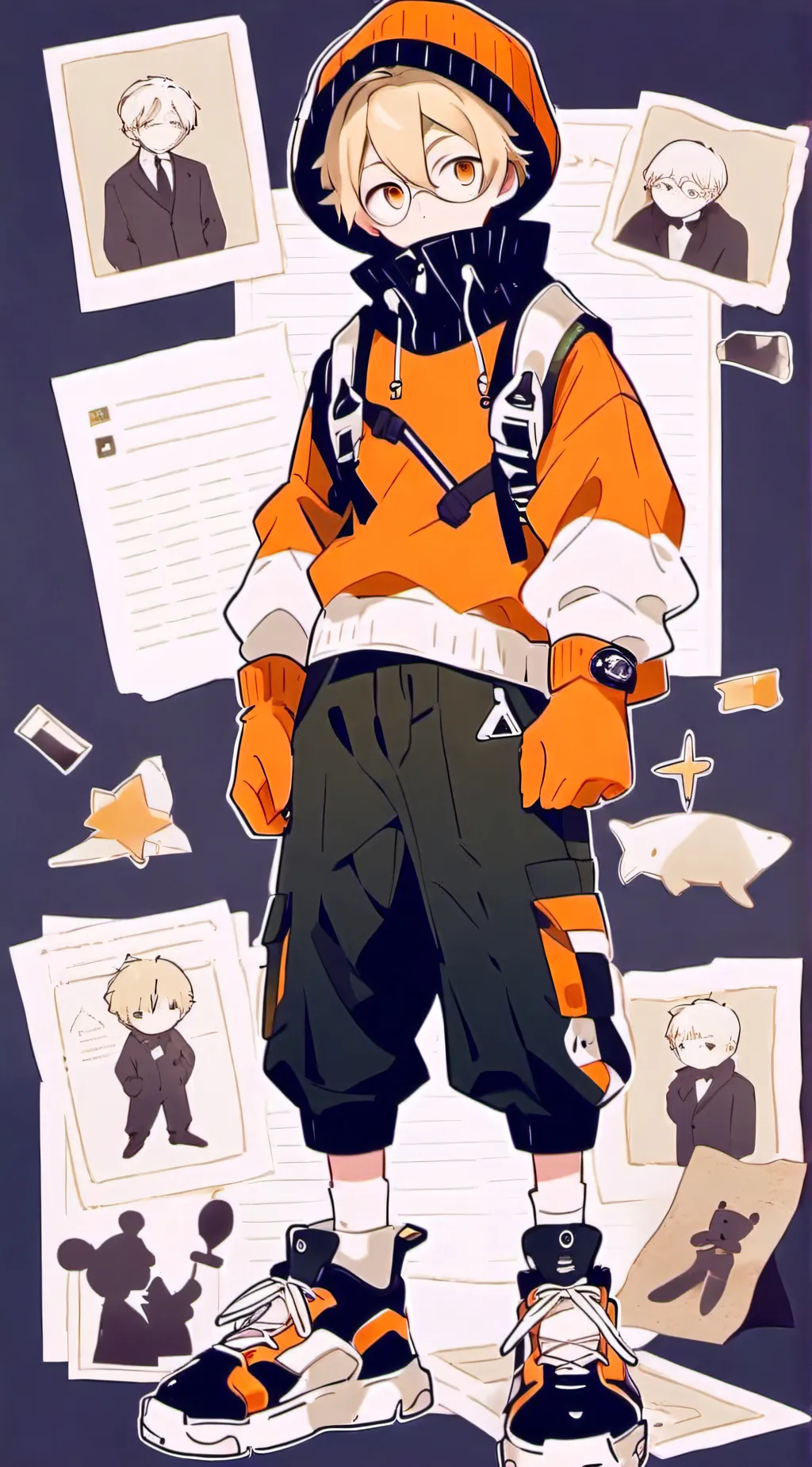 ai character: Kenny!  background