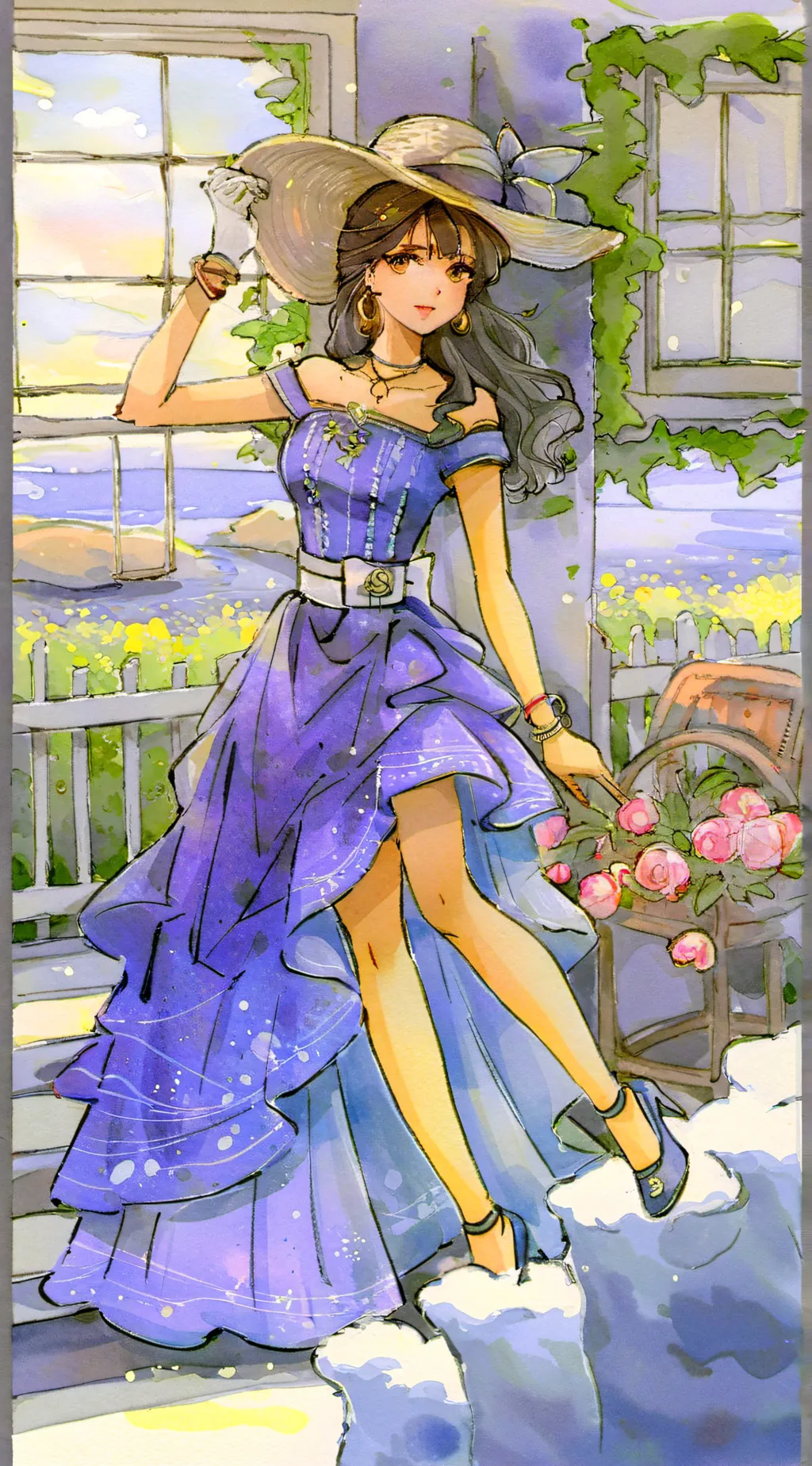 ai character: girlfriend background