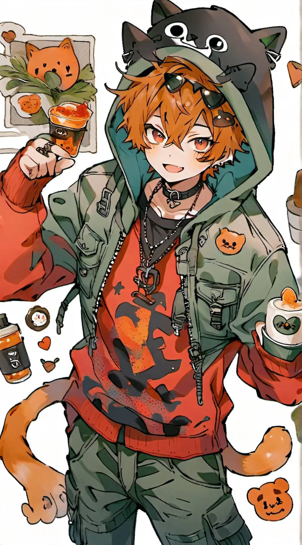 ai character: Copper The Cat <3 background