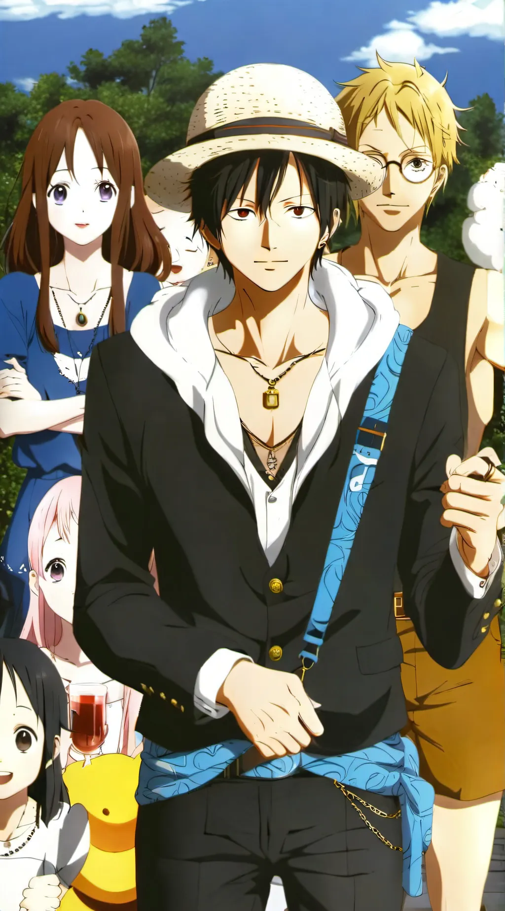 ai character: the straw hats background