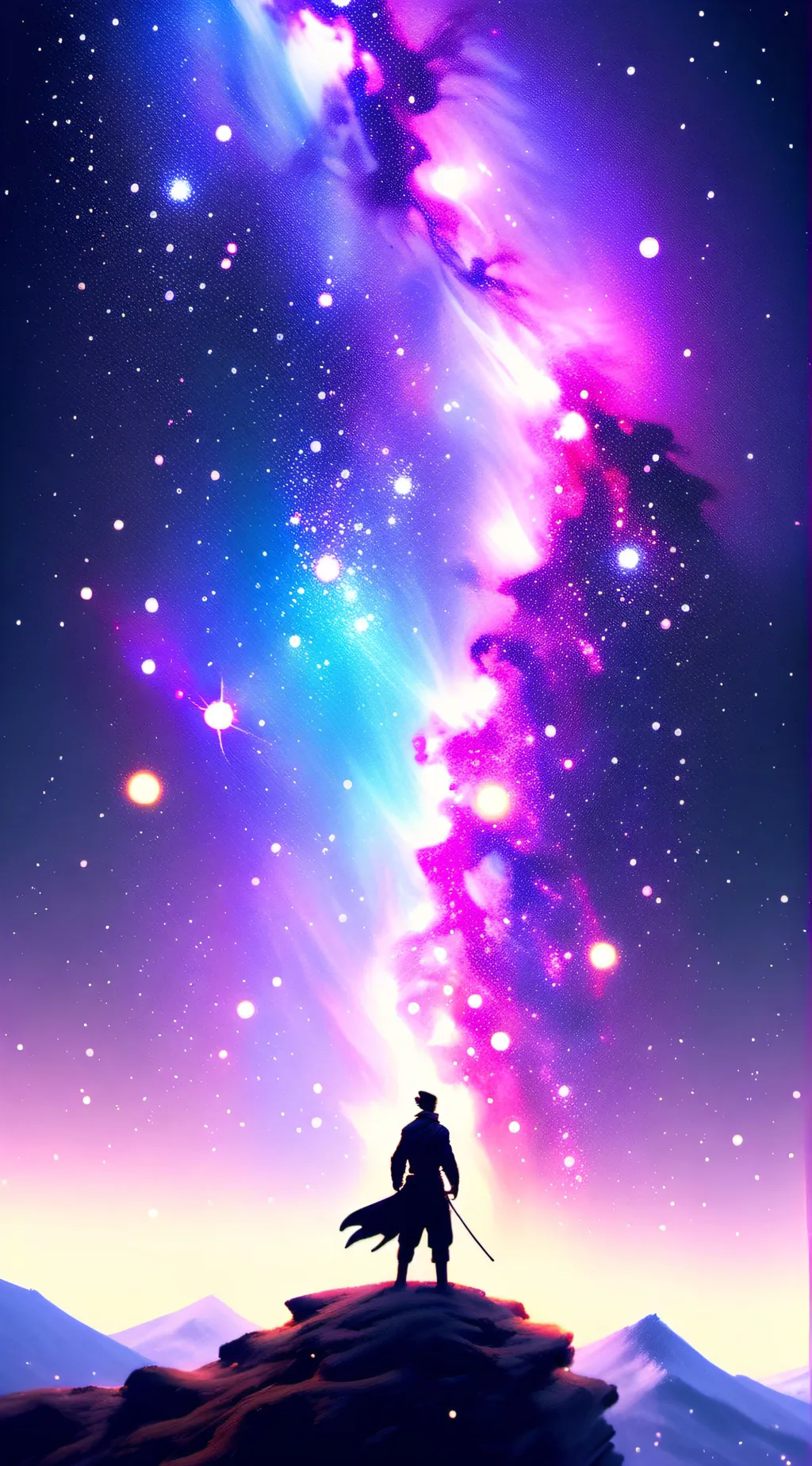 ai character: space roasting  background