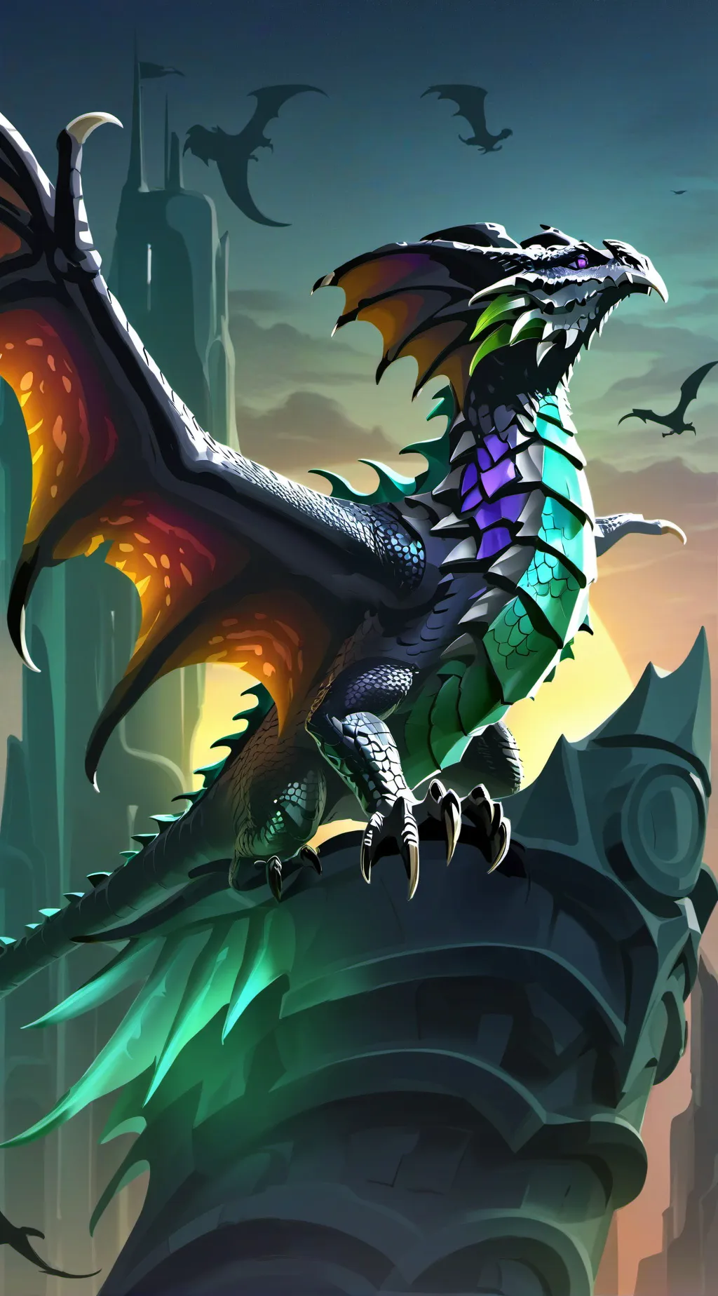 ai character: Spine and Ember background