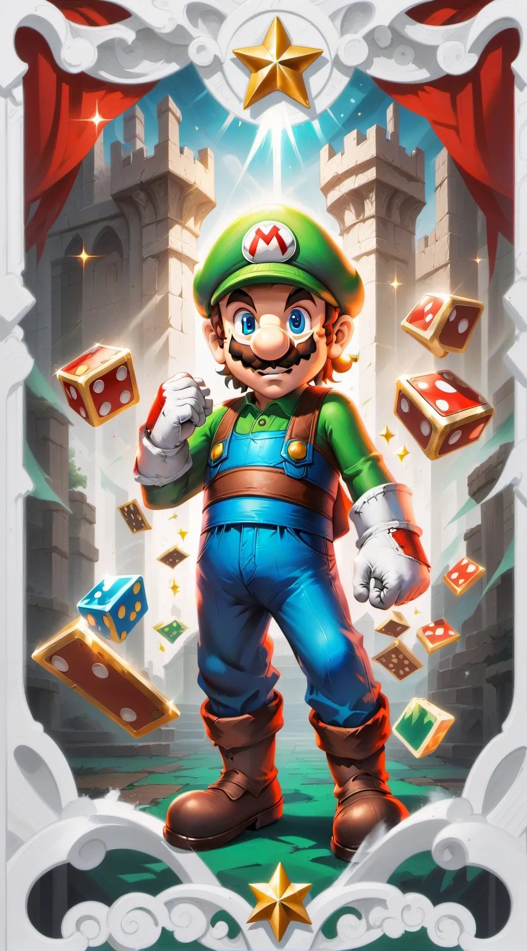 ai character: "Luigi" background