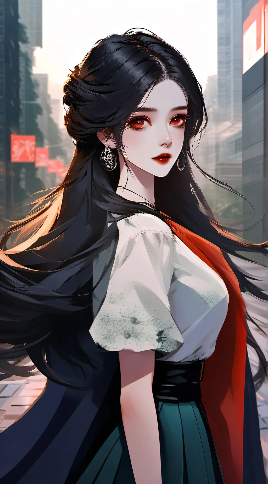 ai character: Mha vampire  background