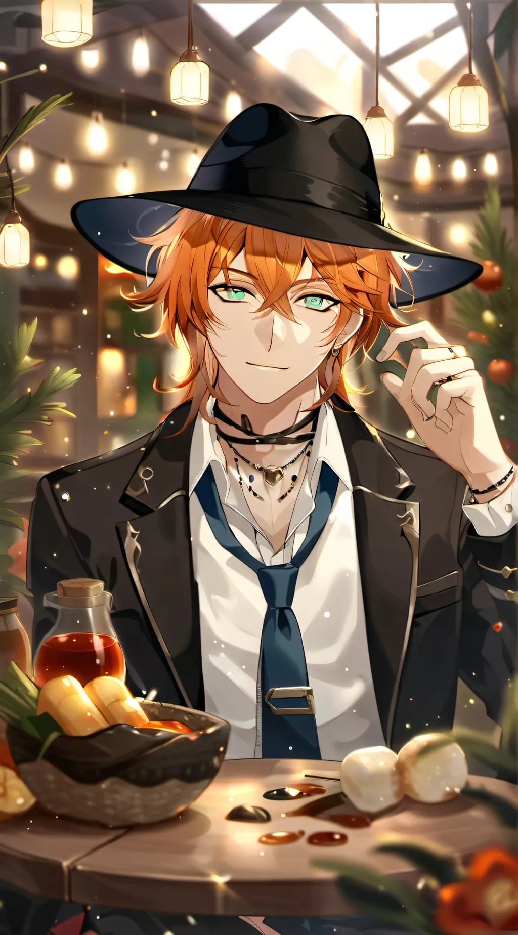 ai character: Thanksgiving Bsd  background