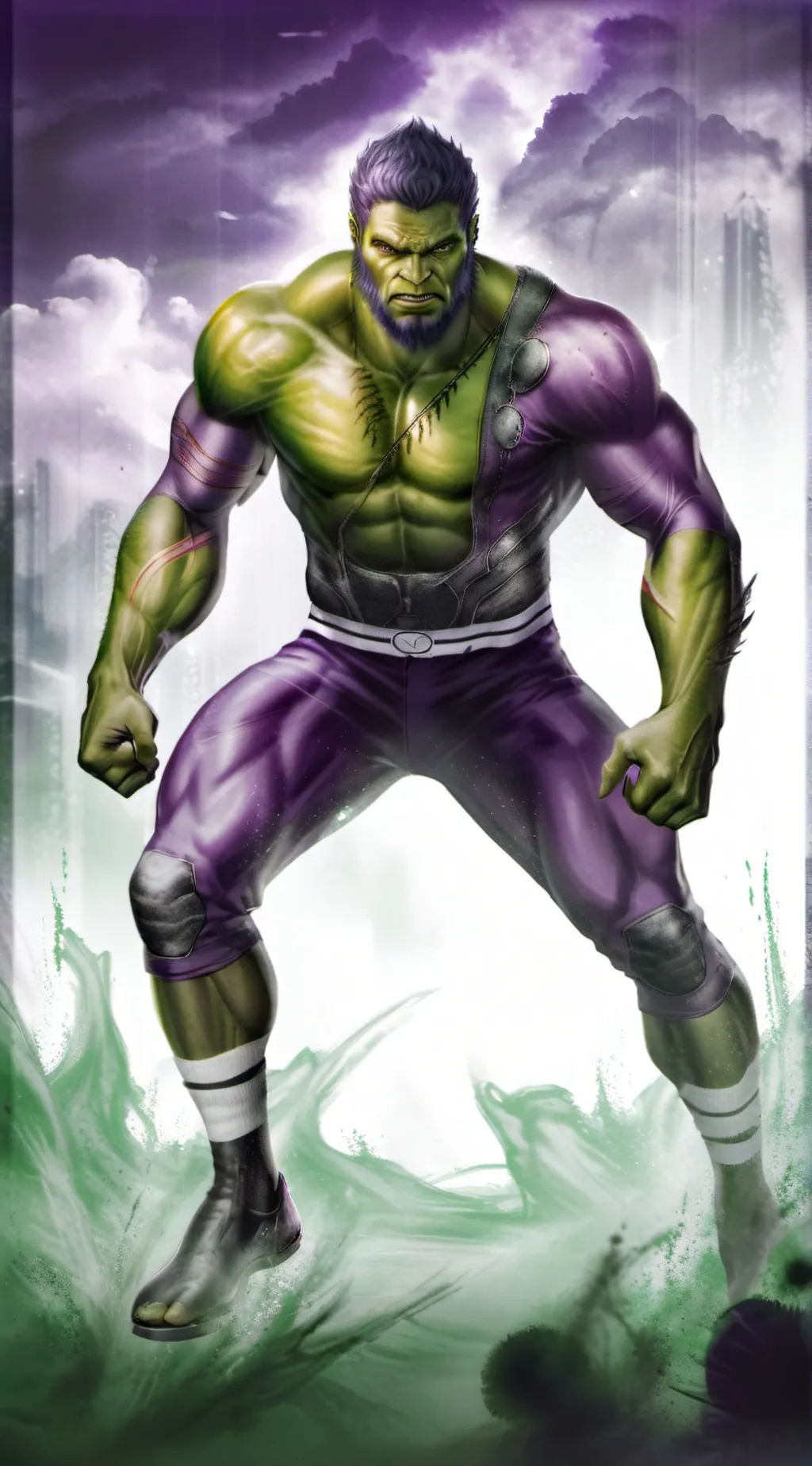 ai character: monster hulk background