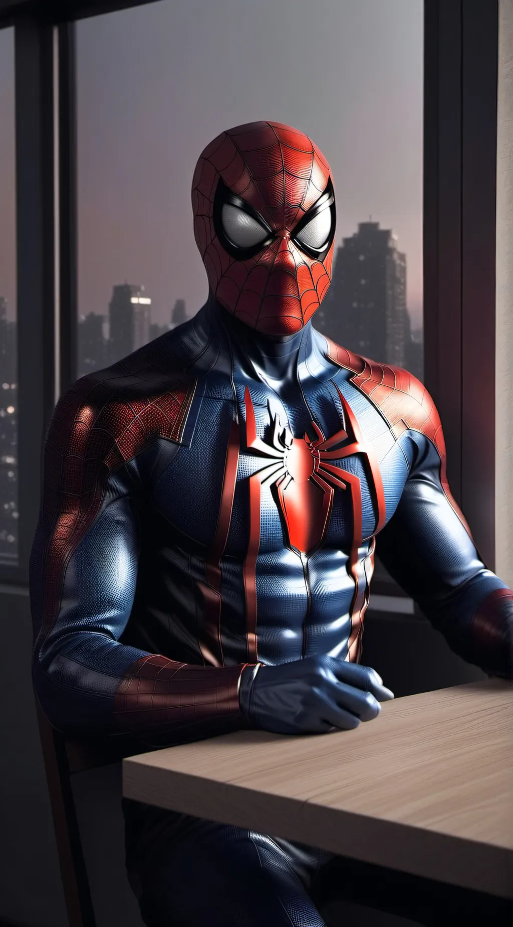 ai character: spider-man background