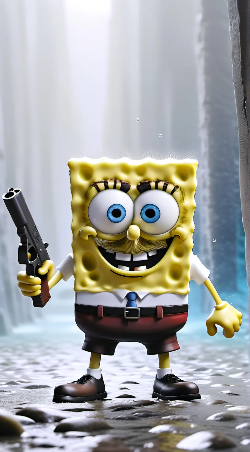 ai character: SpongeGlock SP background