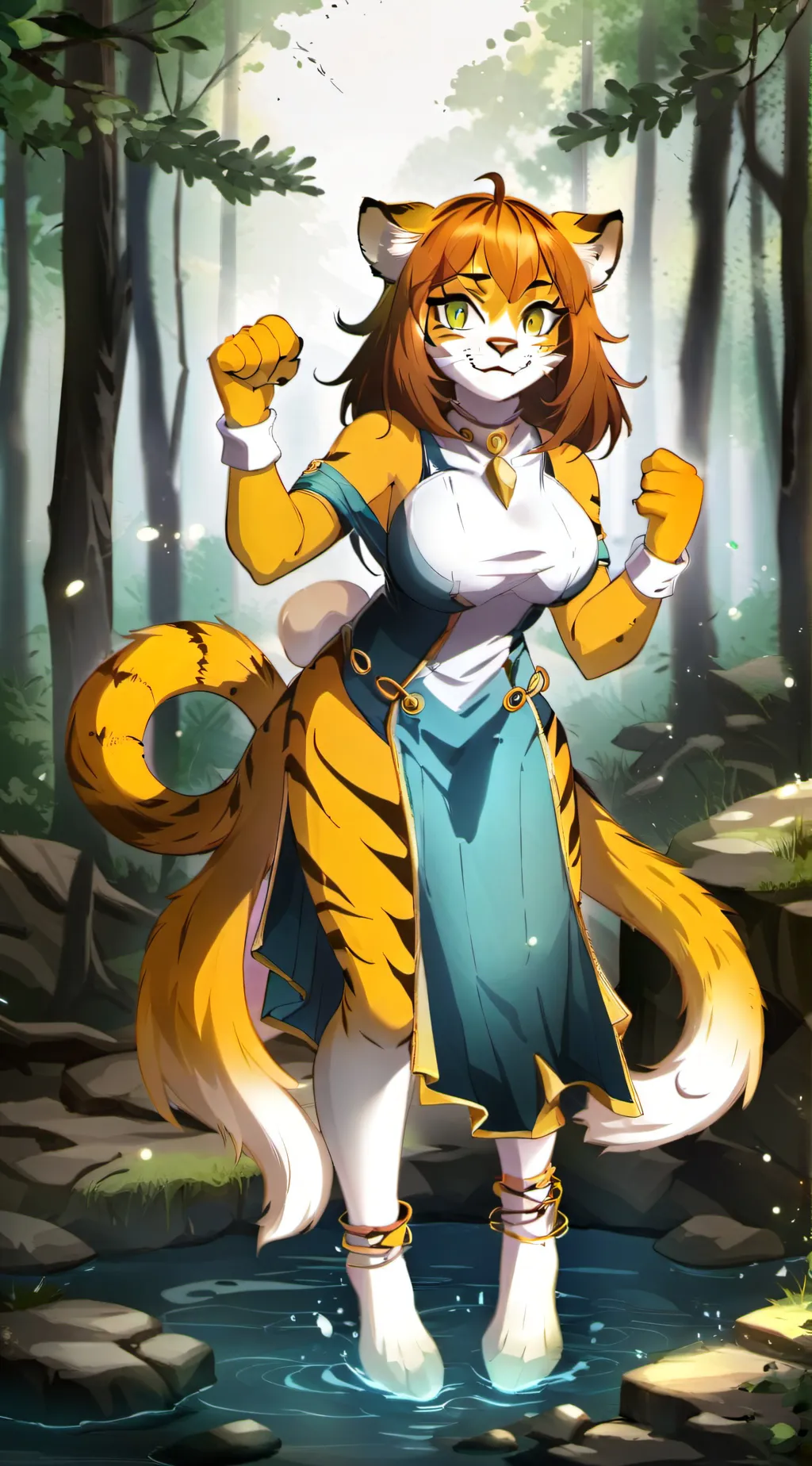 ai character: shaky the tiger background