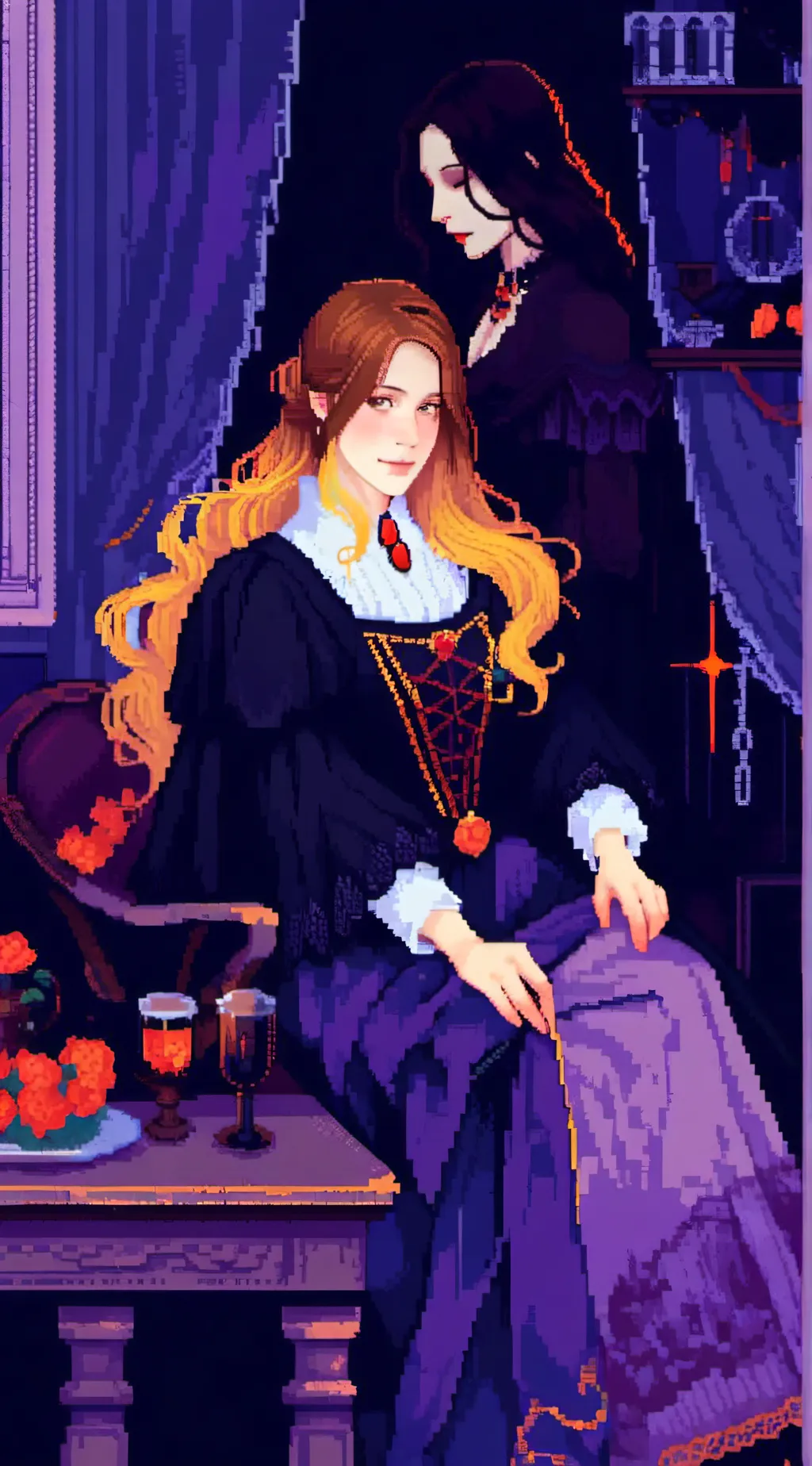 ai character: Amelia Graves background