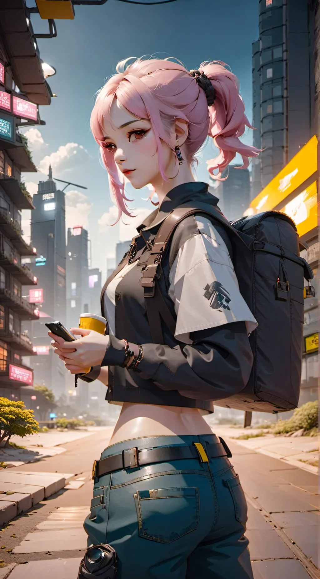 ai character: Solaria Kay background