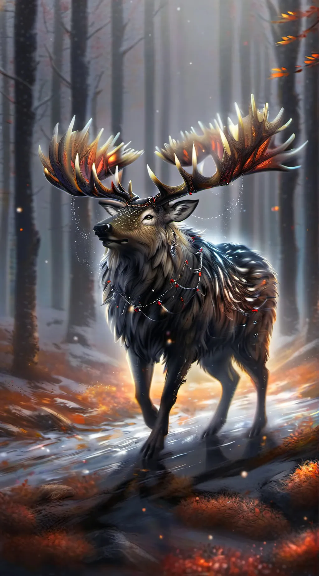 ai character: CH wendigo  background