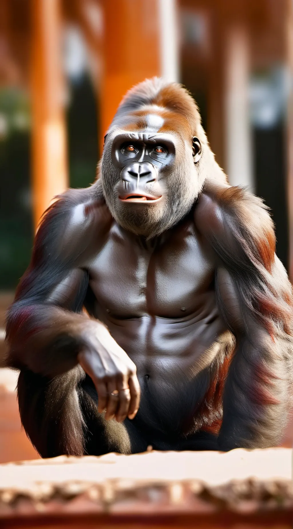 ai character: Horny Gorillq background